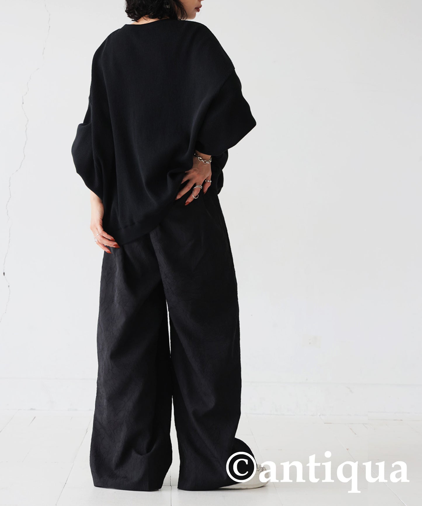 Jacquard Wide Pants Ladies