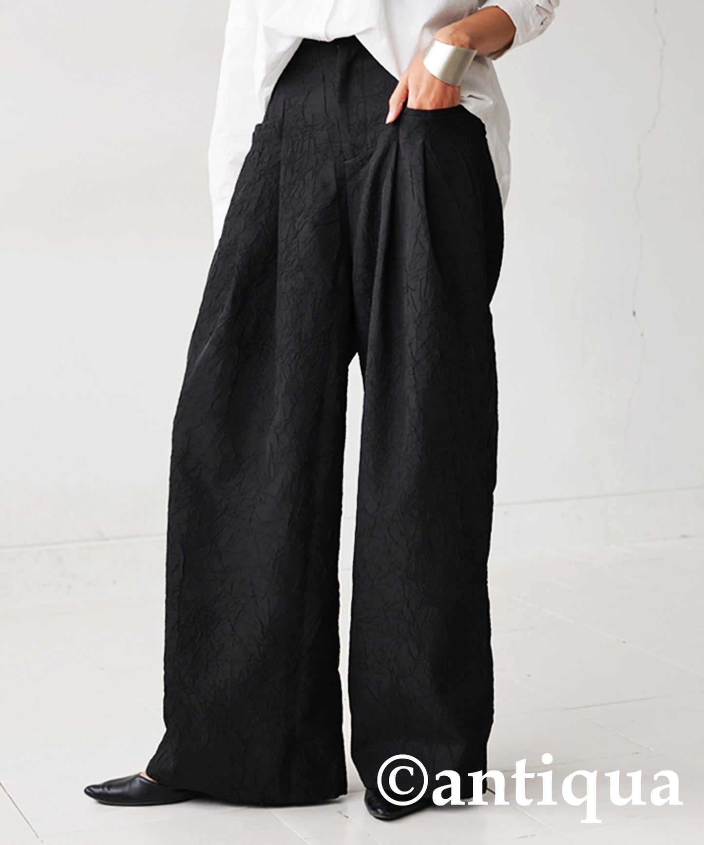 Jacquard Wide Pants Ladies