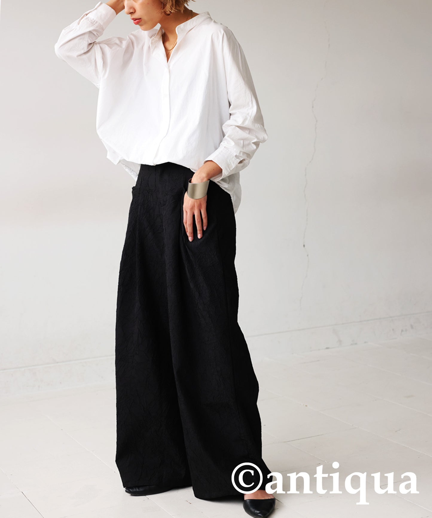 Jacquard Wide Pants Ladies