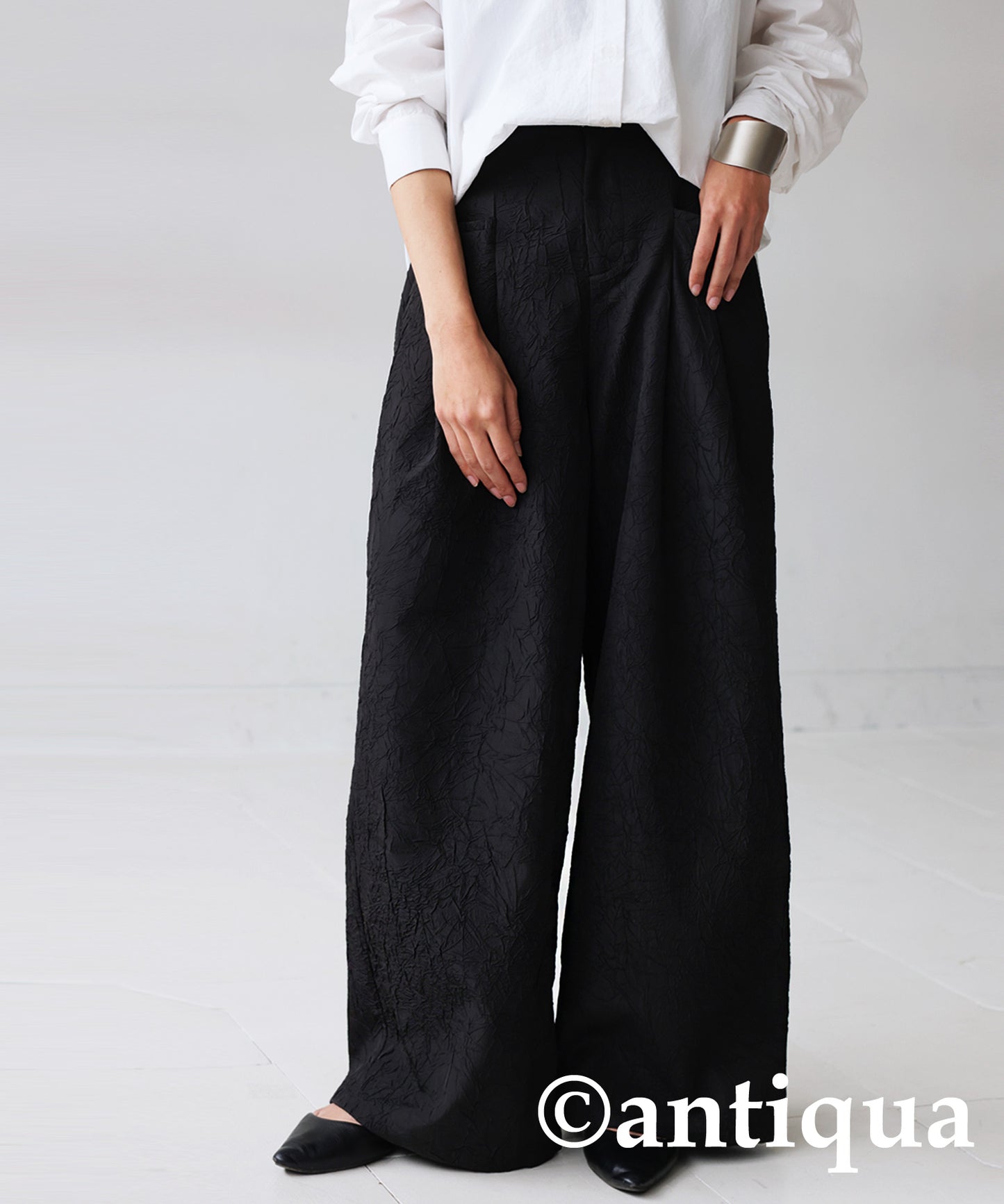 Jacquard Wide Pants Ladies