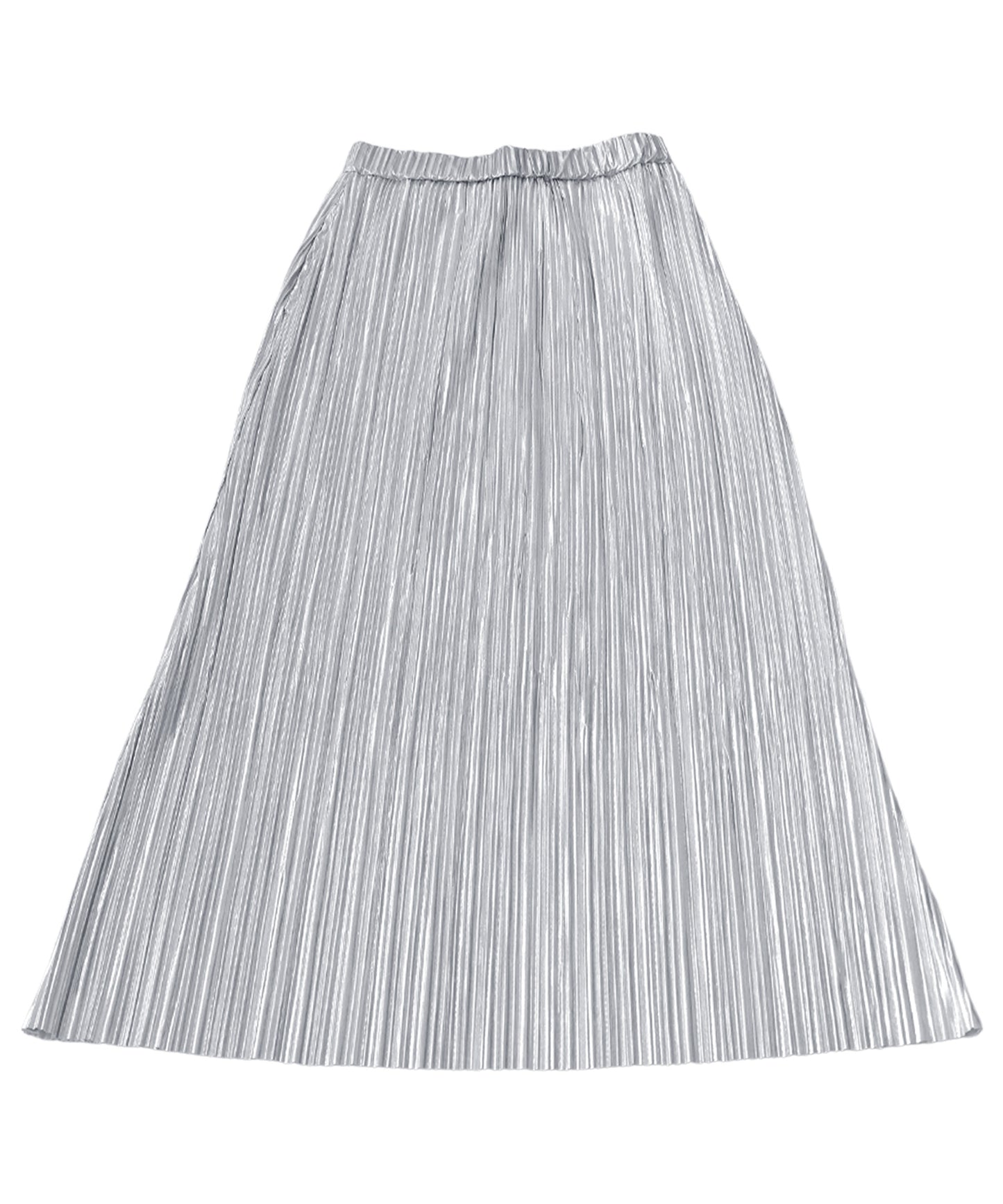 Silver Pleated Skirt Ladies