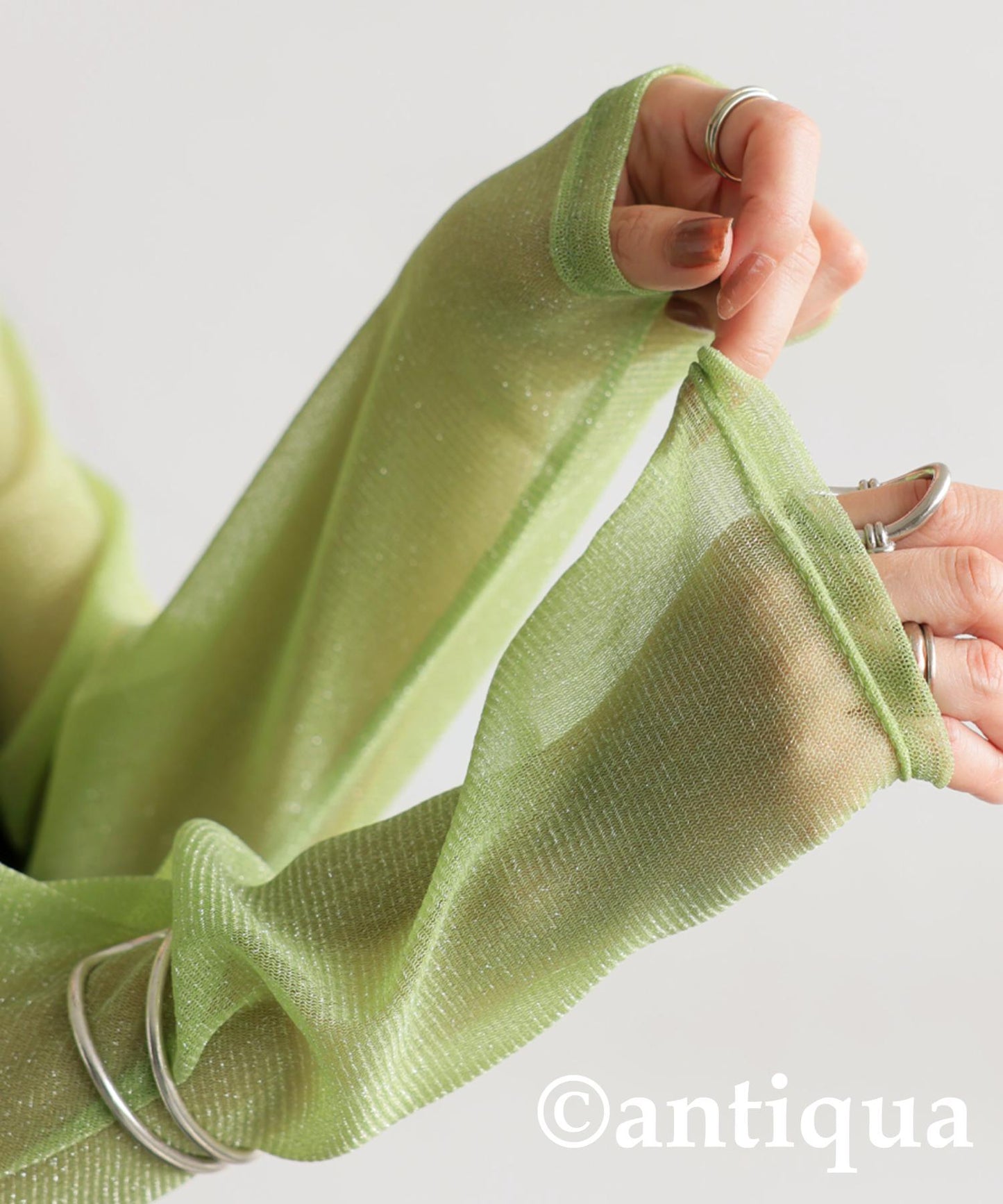 Sheer Glitter Tops Ladies