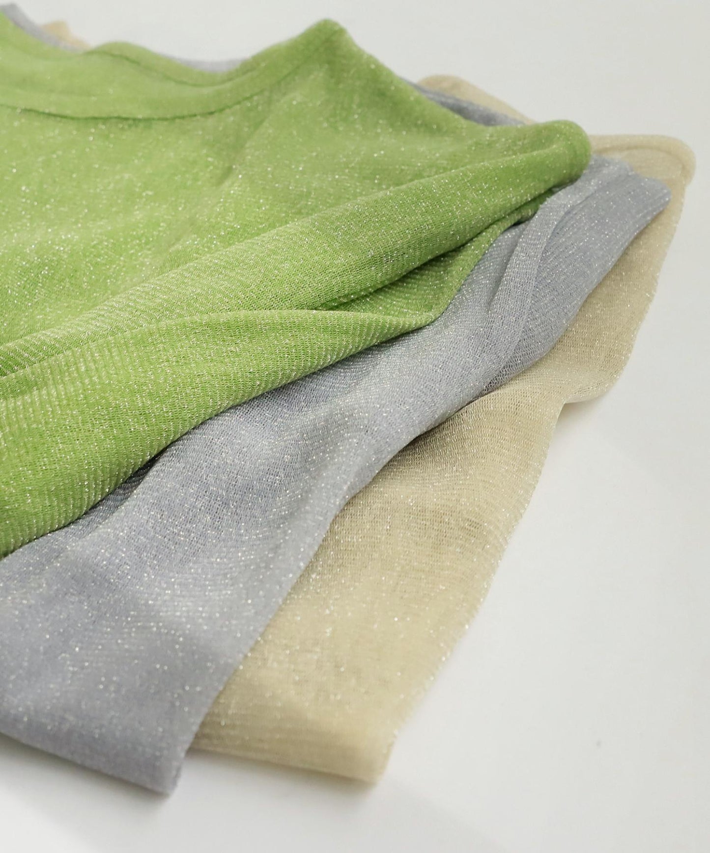 Sheer Glitter Tops Ladies