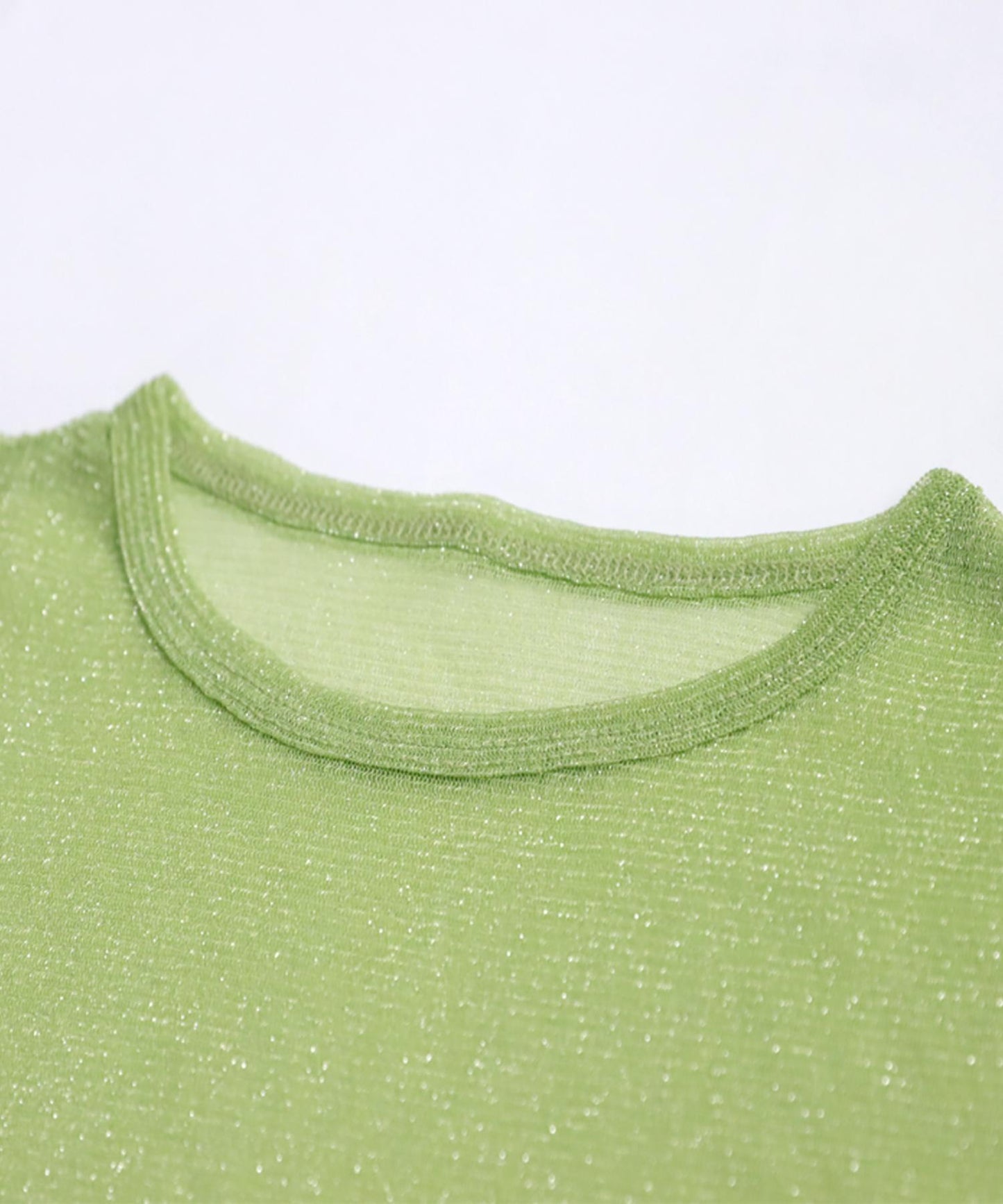 Sheer Glitter Tops Ladies