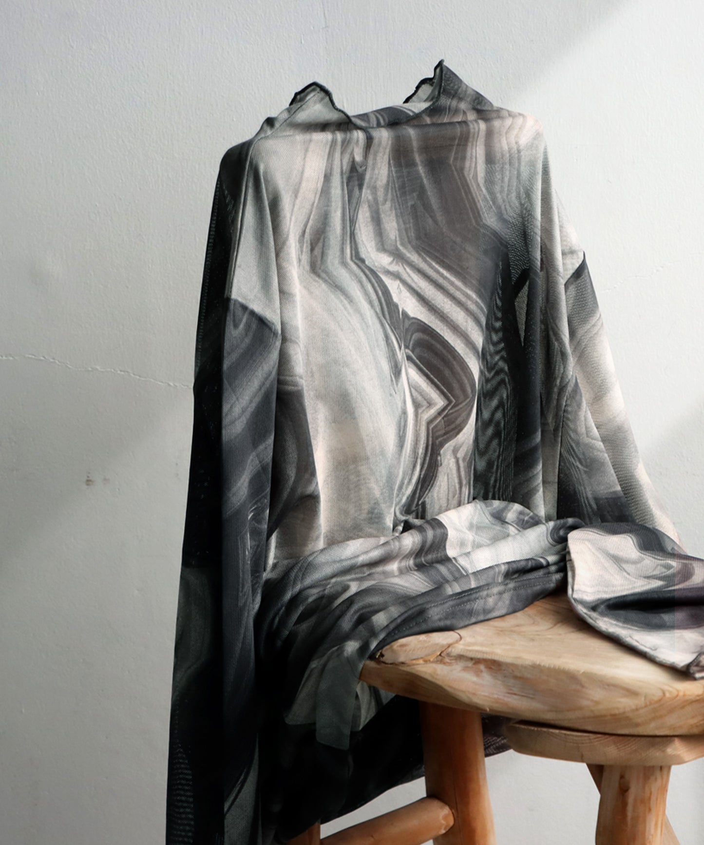 Nuance Pattern Sheer top Ladies