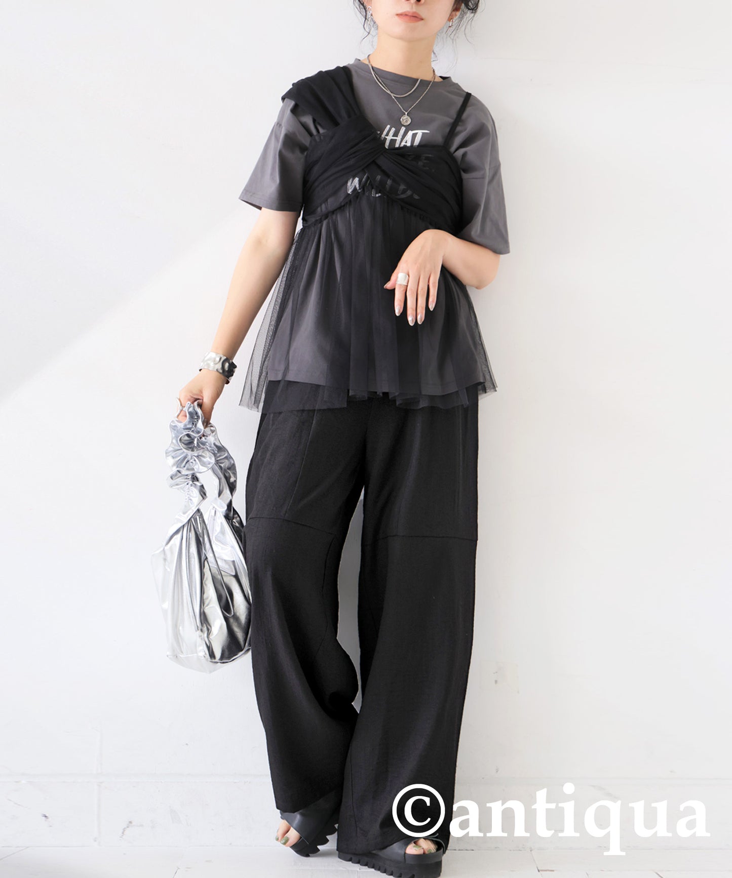 Rayon Wide Pants Ladies