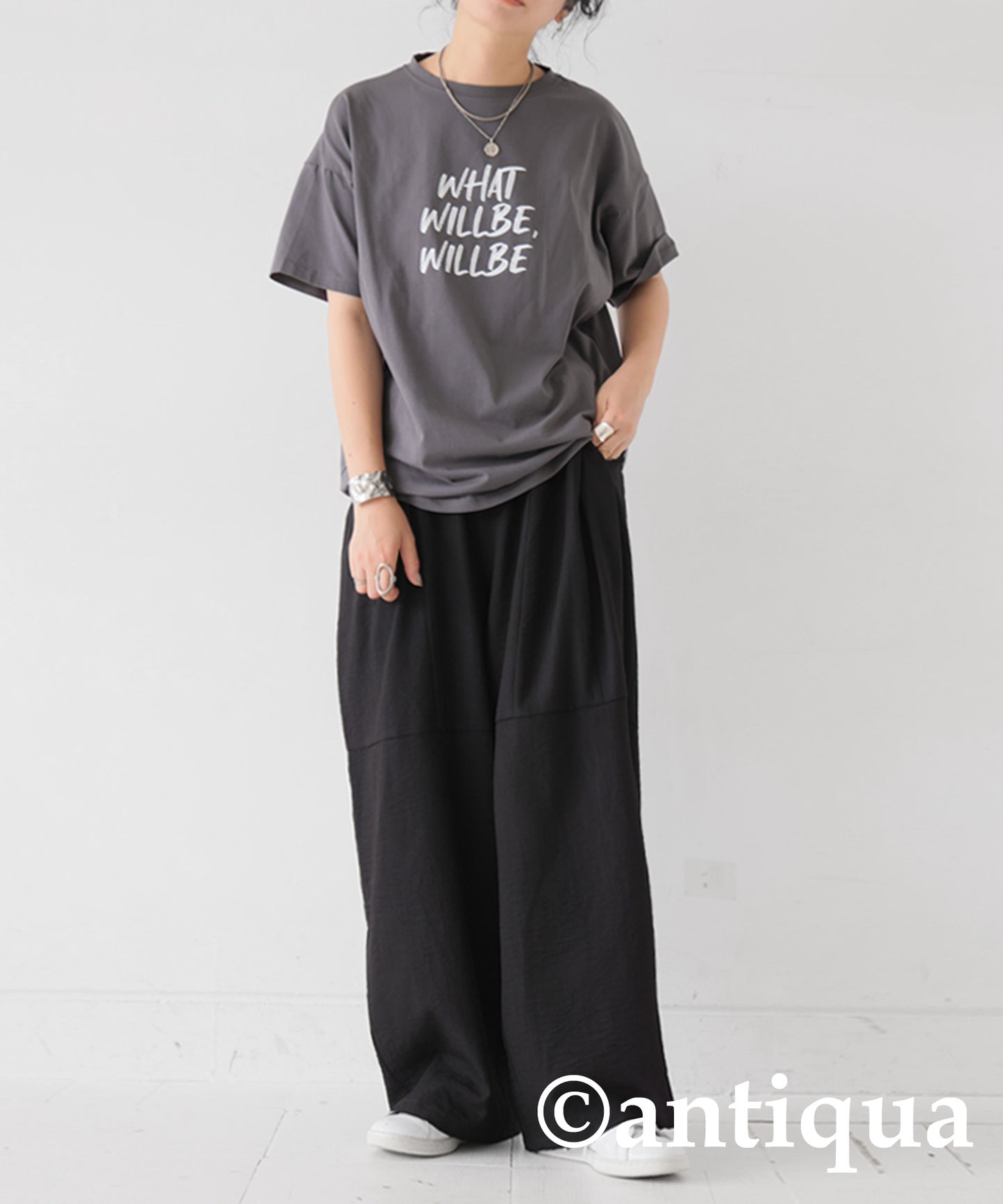 Rayon Wide Pants Ladies