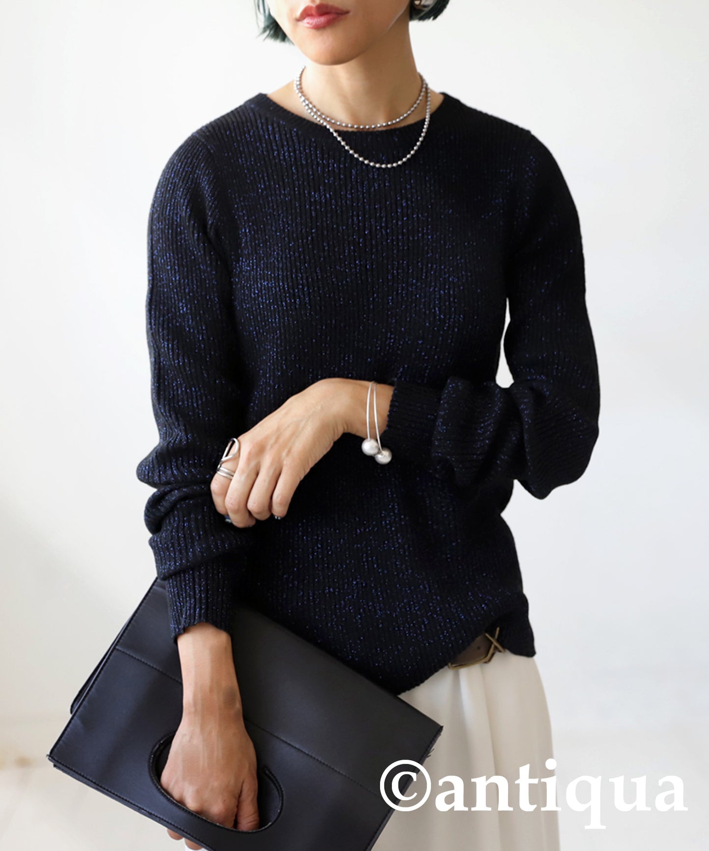 Glitter Rib Knit Ladies