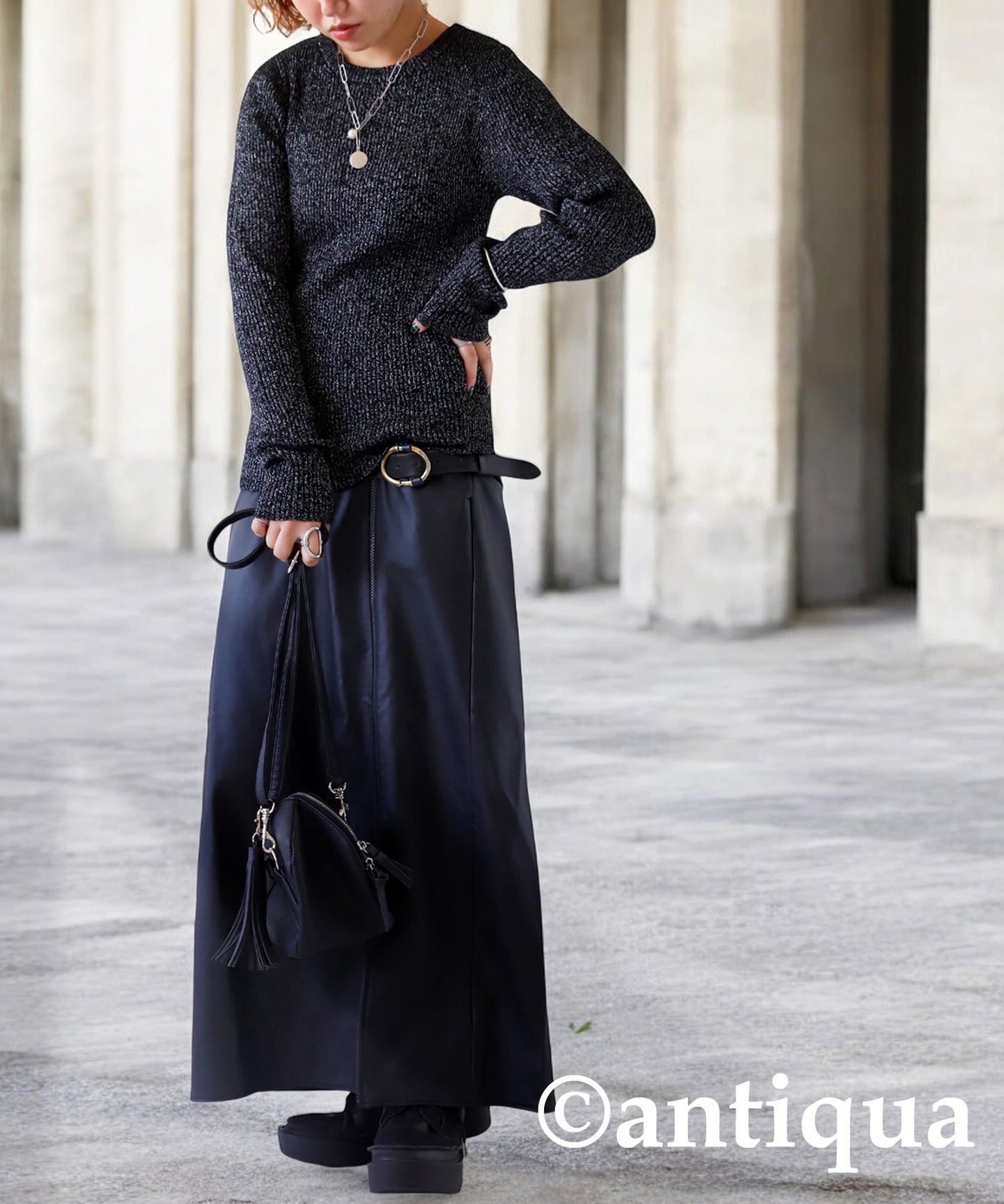 Glitter Rib Knit Ladies