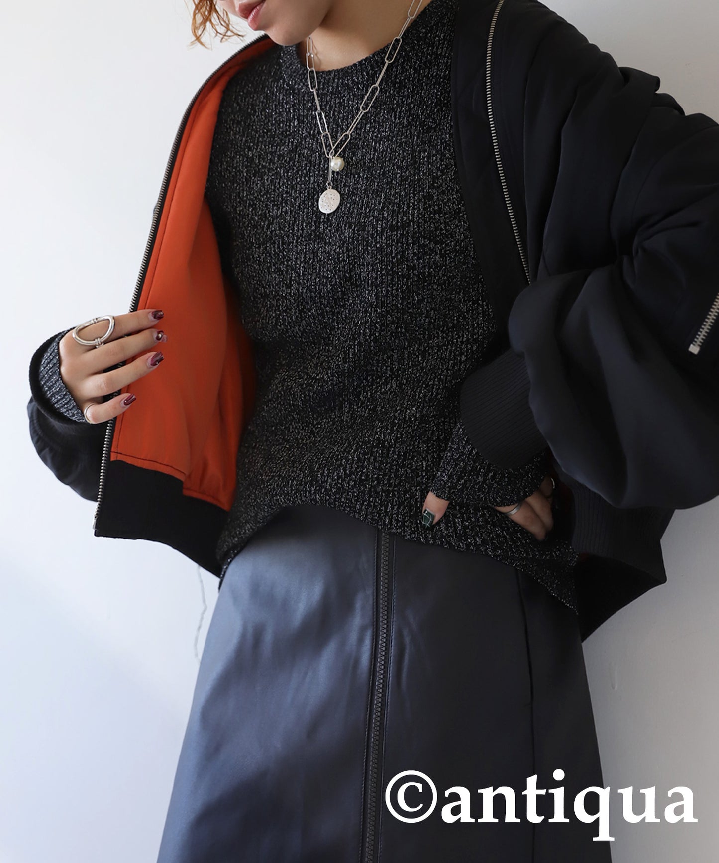 Glitter Rib Knit Ladies