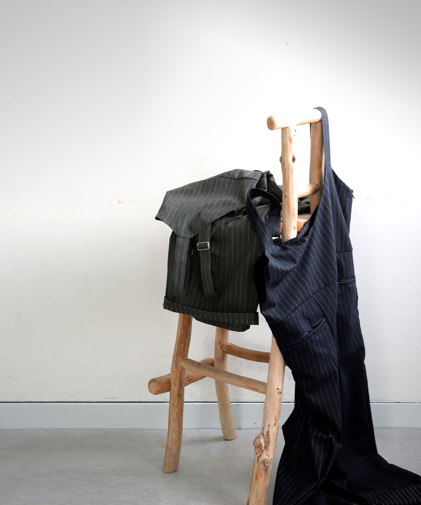 Pinstripe Overalls Ladies