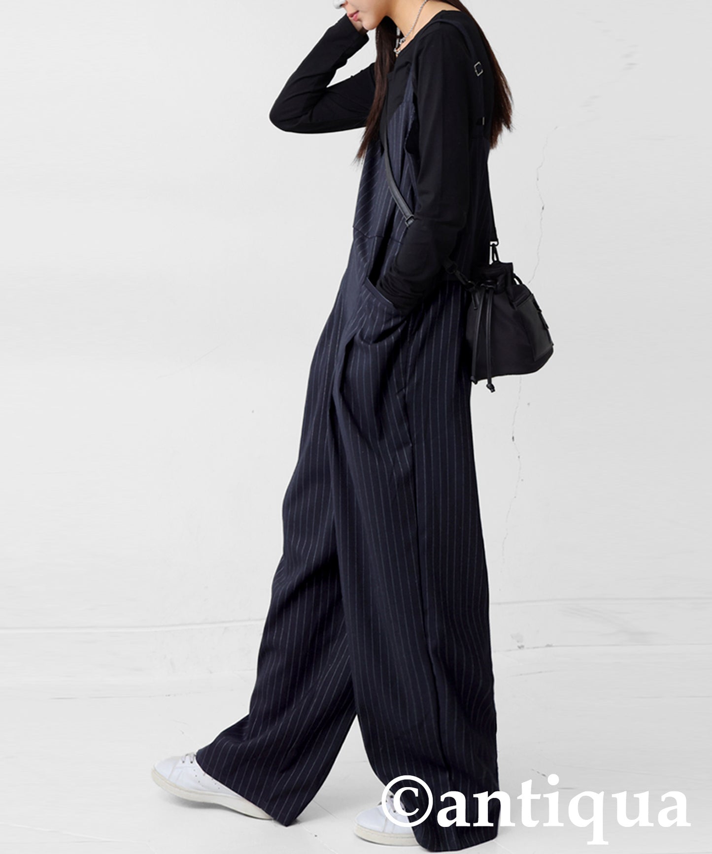 Pinstripe Overalls Ladies