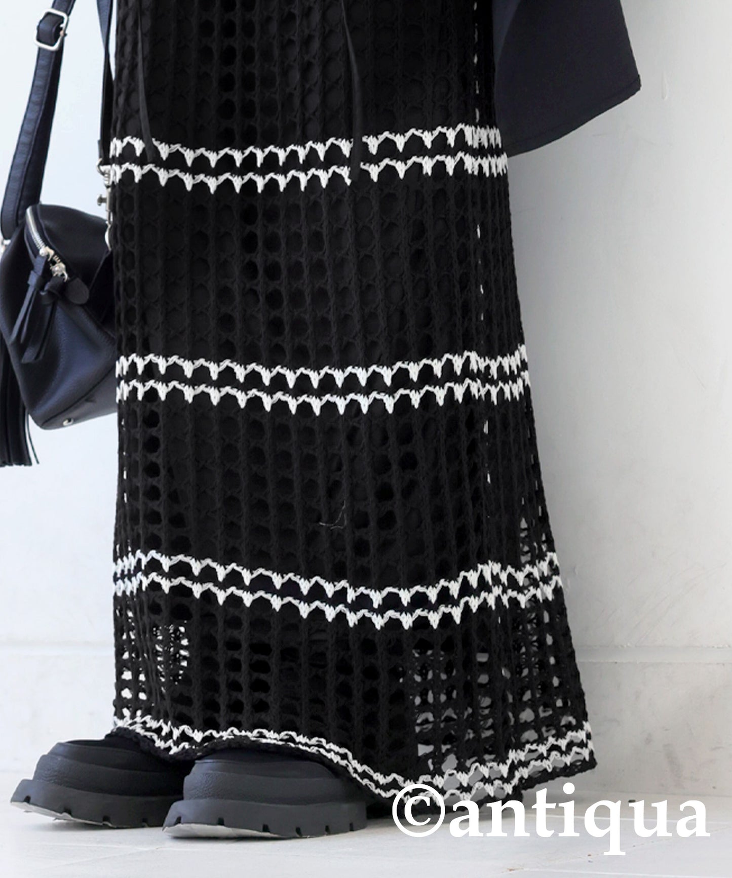 Mesh Knit Skirt Ladies