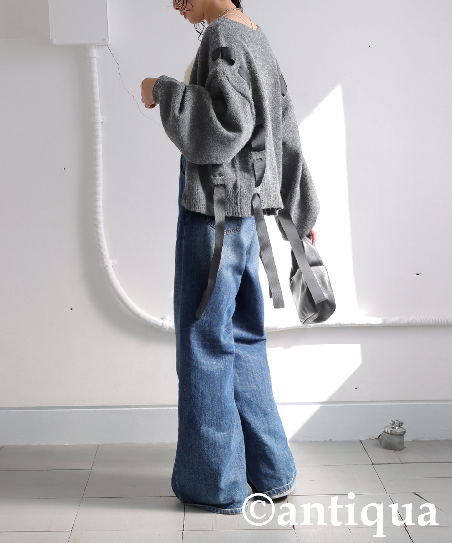 Ribbon Tape Cardigan Ladies