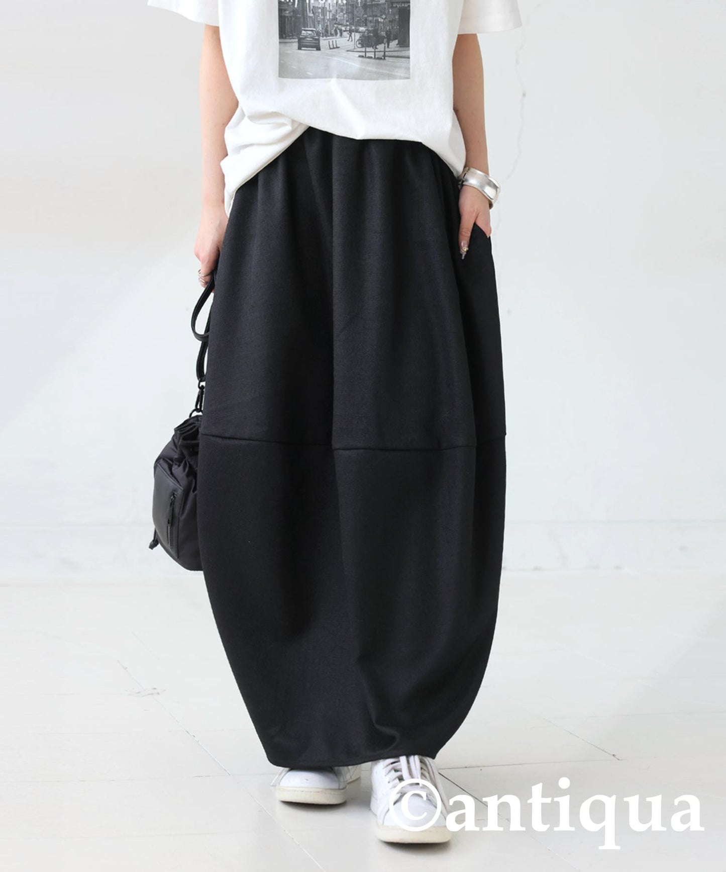 Ladies Gathered Cocoon Skirt