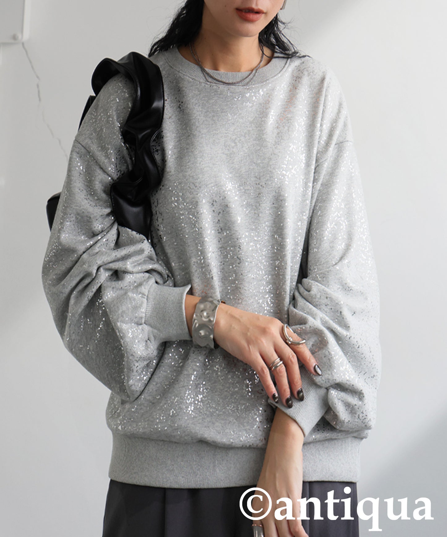 Foil Fleece Sweatshirt Ladies