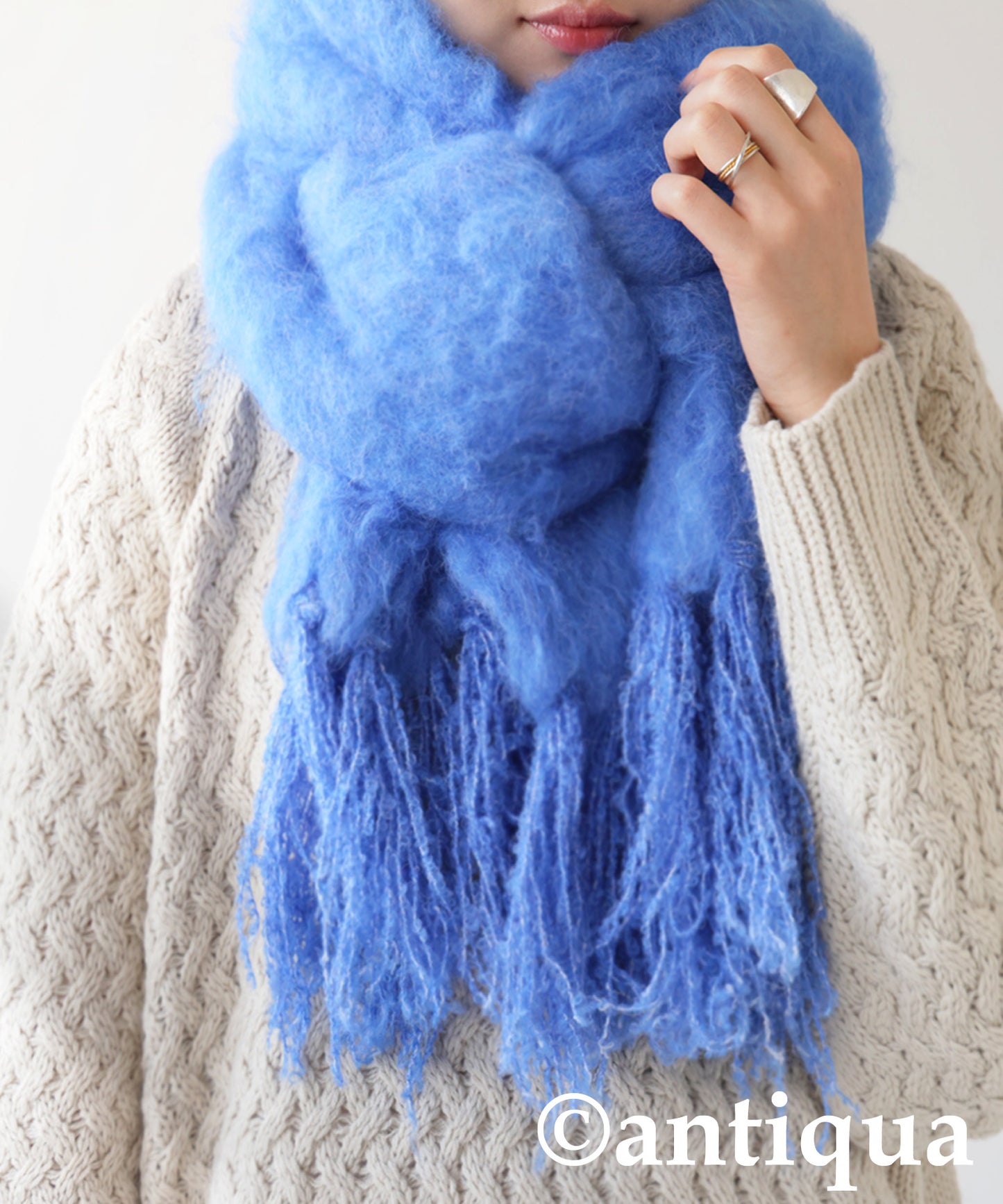 Fringe Muffler Ladies