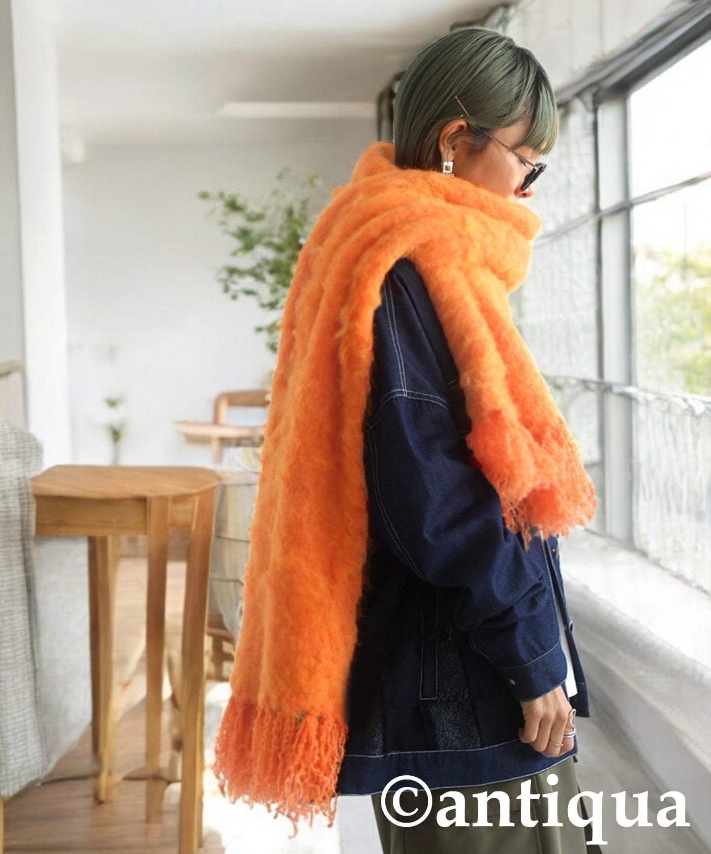Fringe Muffler Ladies
