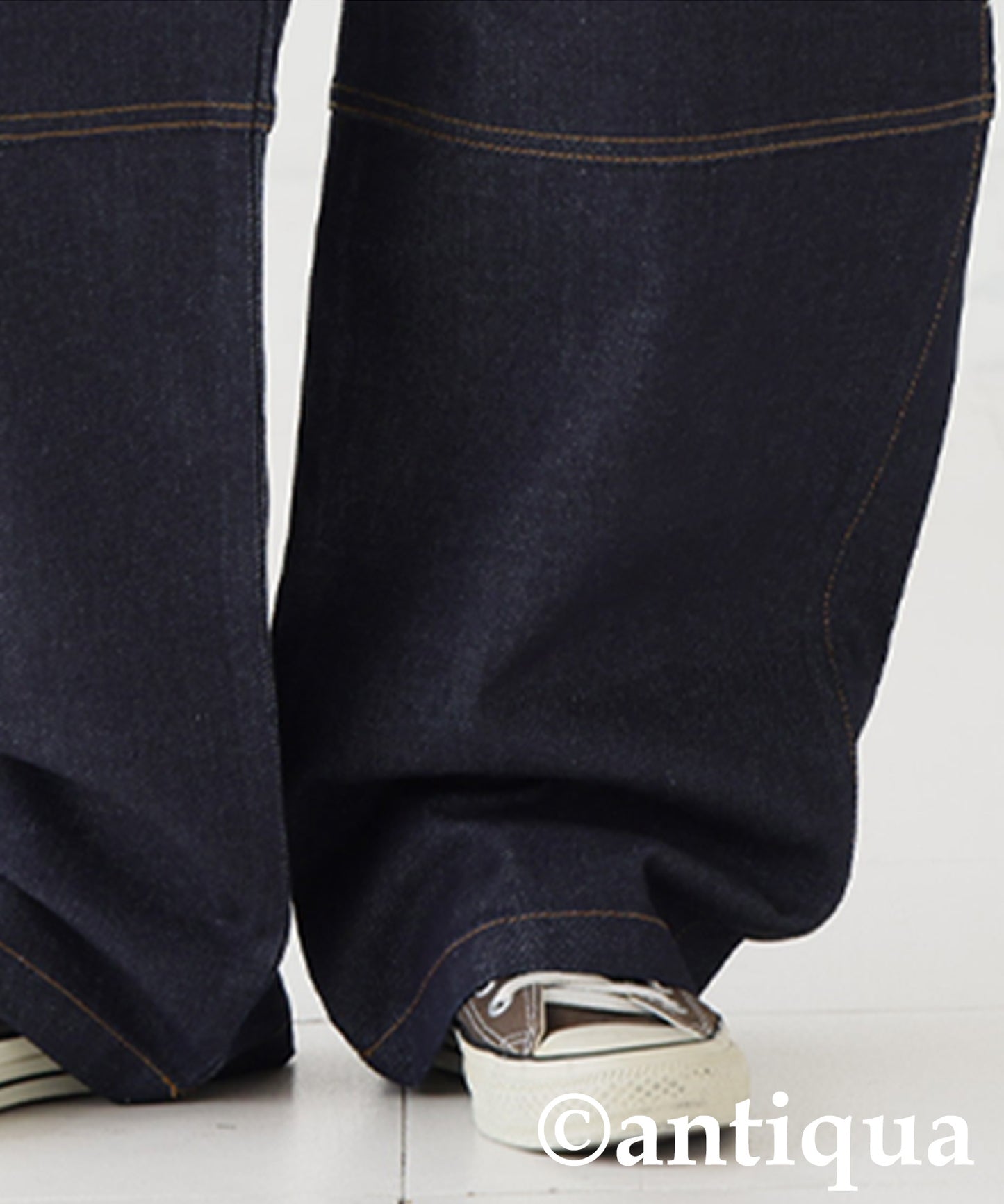 Curved Denim Pants Ladies