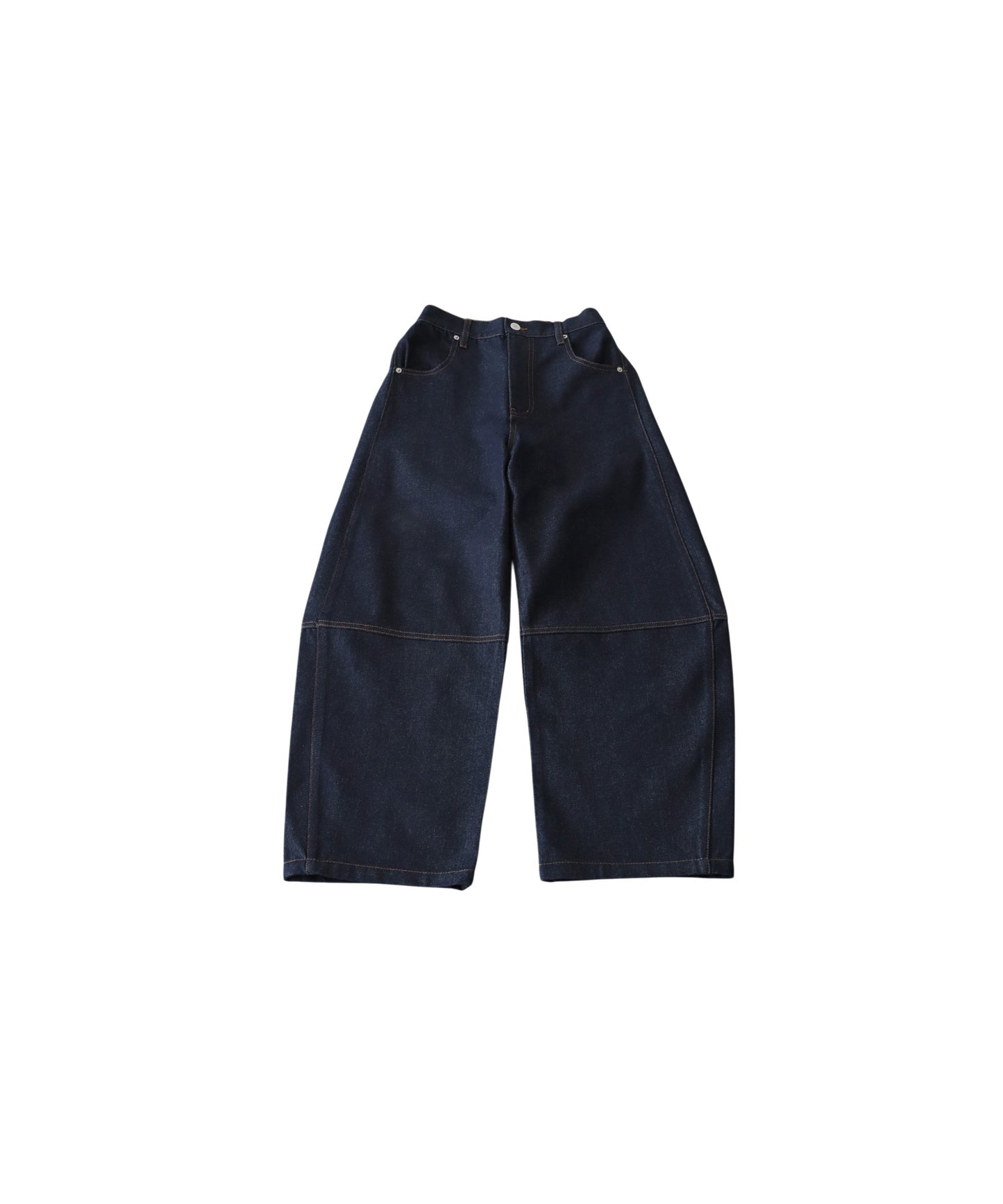 Curved Denim Pants Ladies