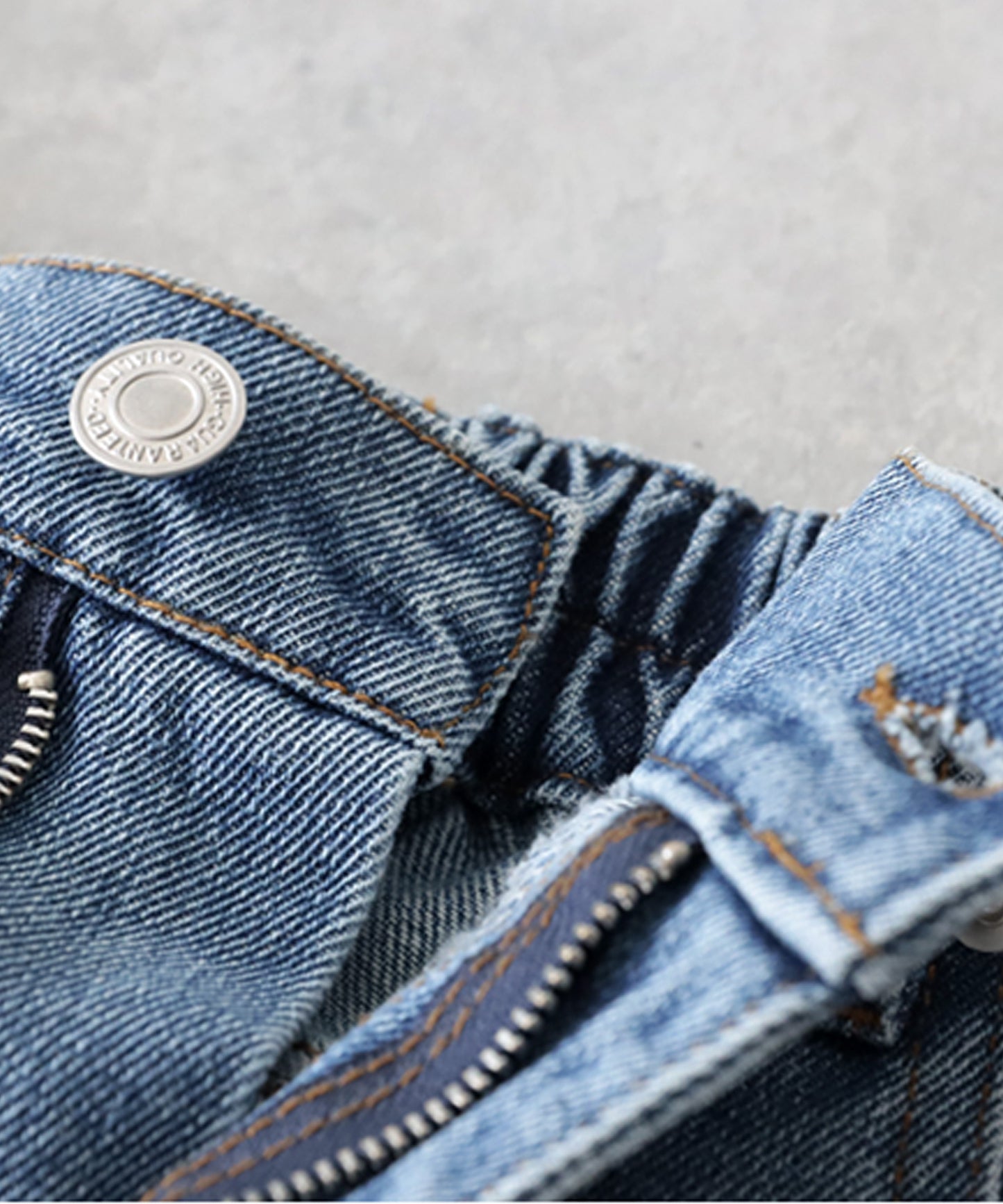 Curved Denim Pants Ladies