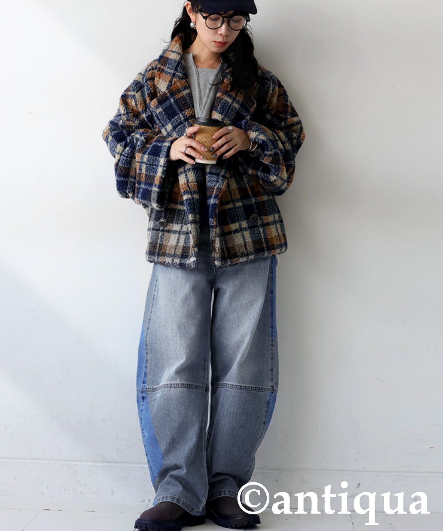 Curved Denim Pants Ladies