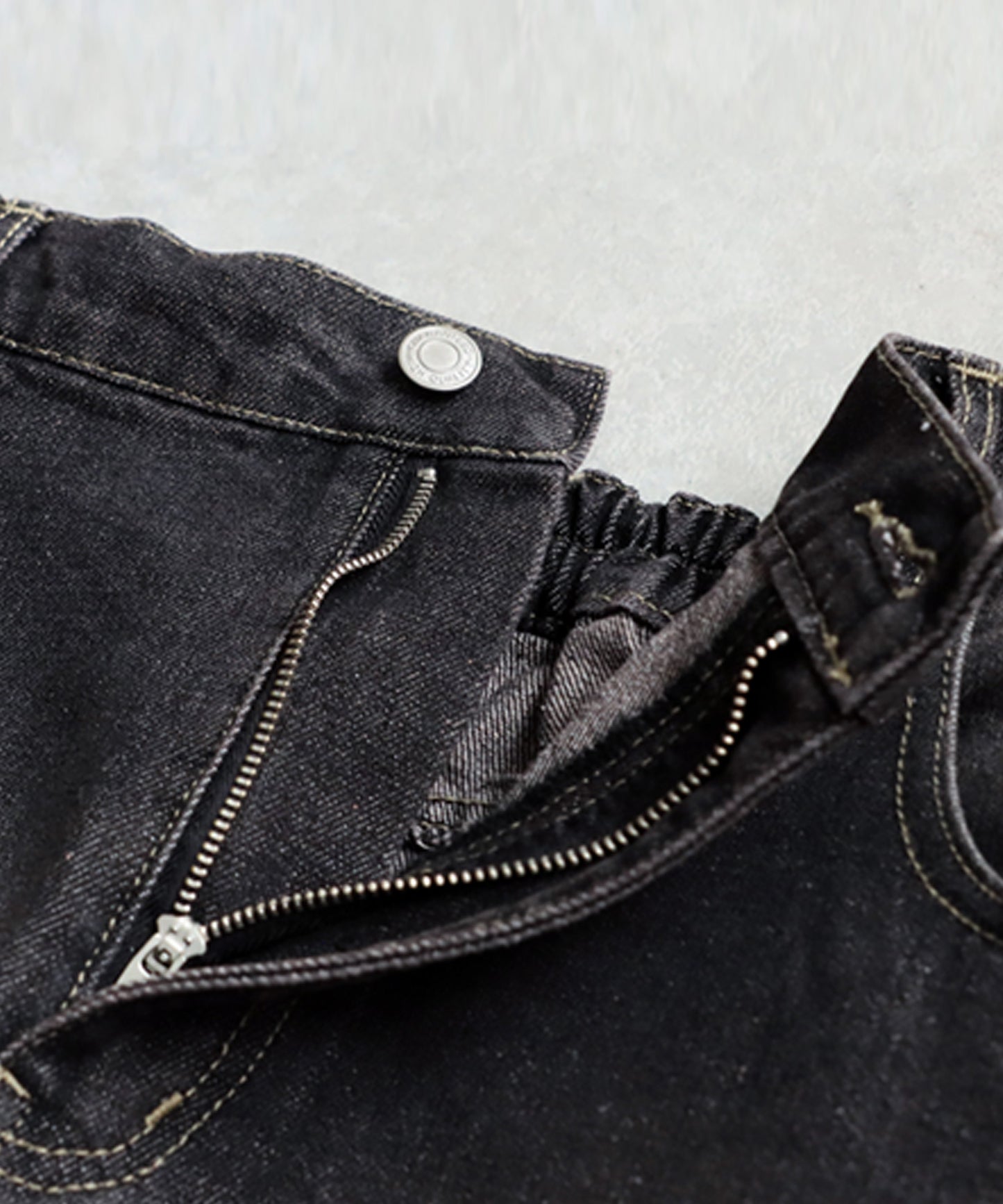 Ladies Distressed Denim Skirt