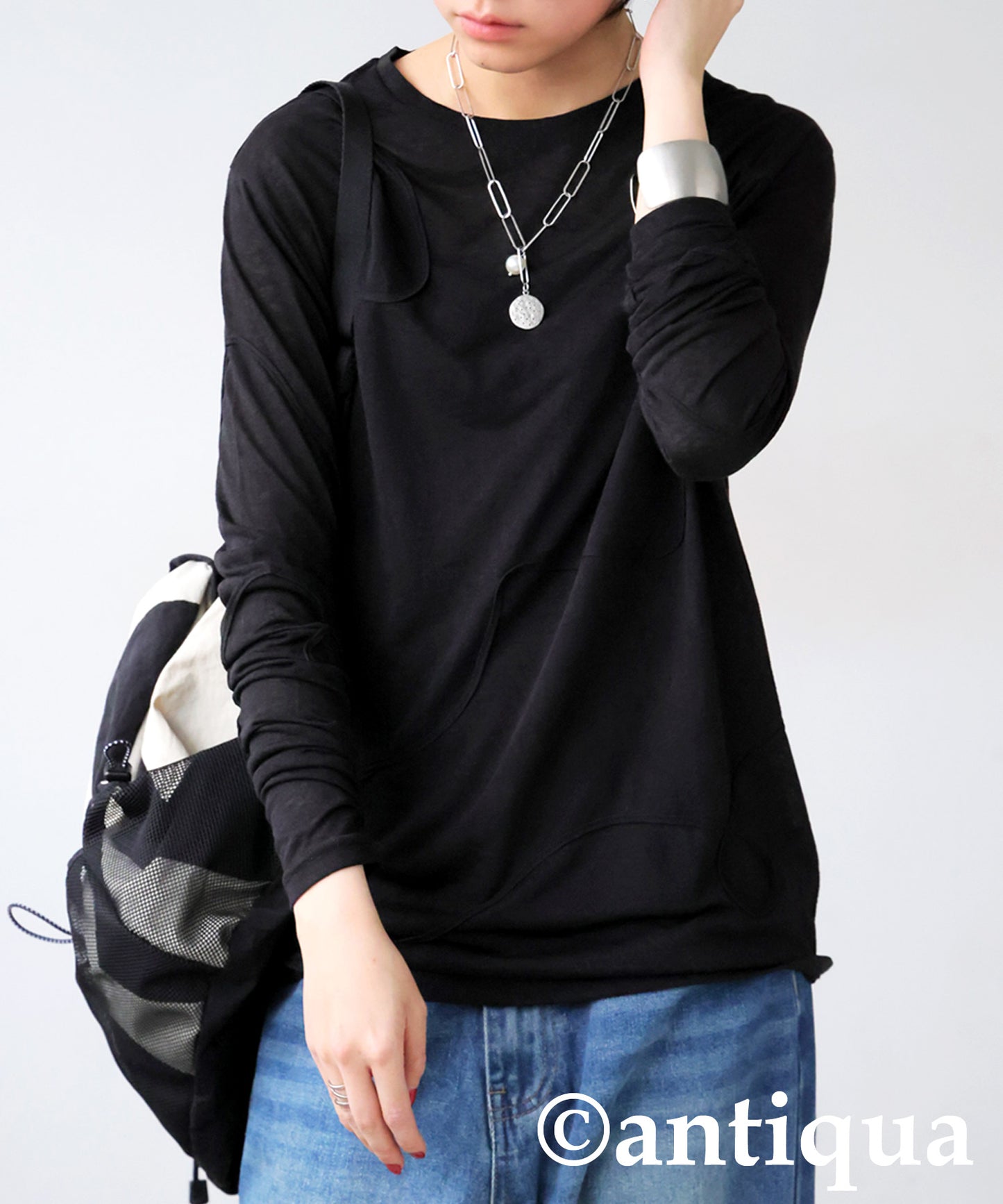 Ladies Tape Design Slub Cut And Sew