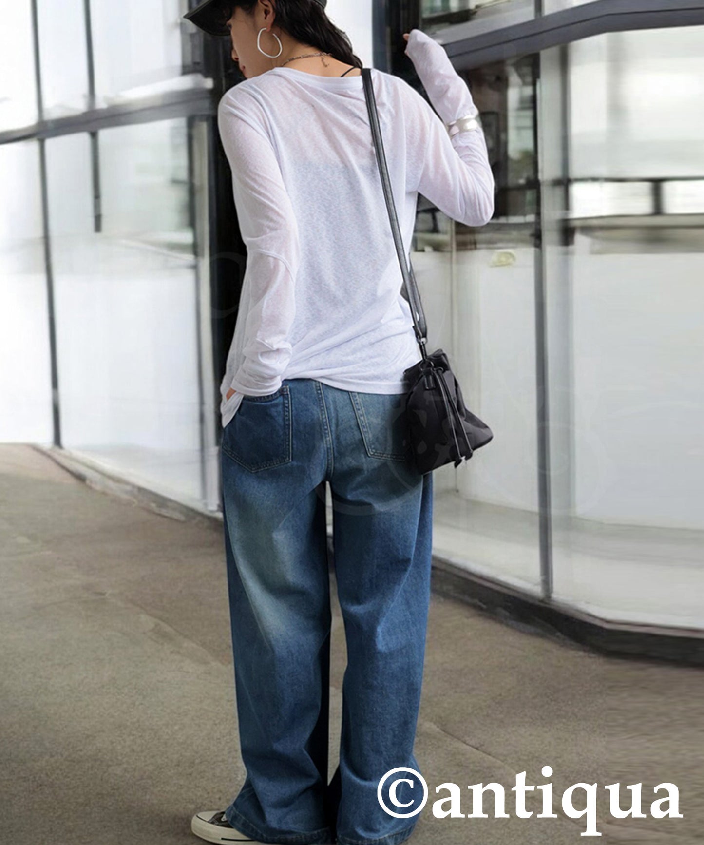 Ladies Tape Design Slub Cut And Sew