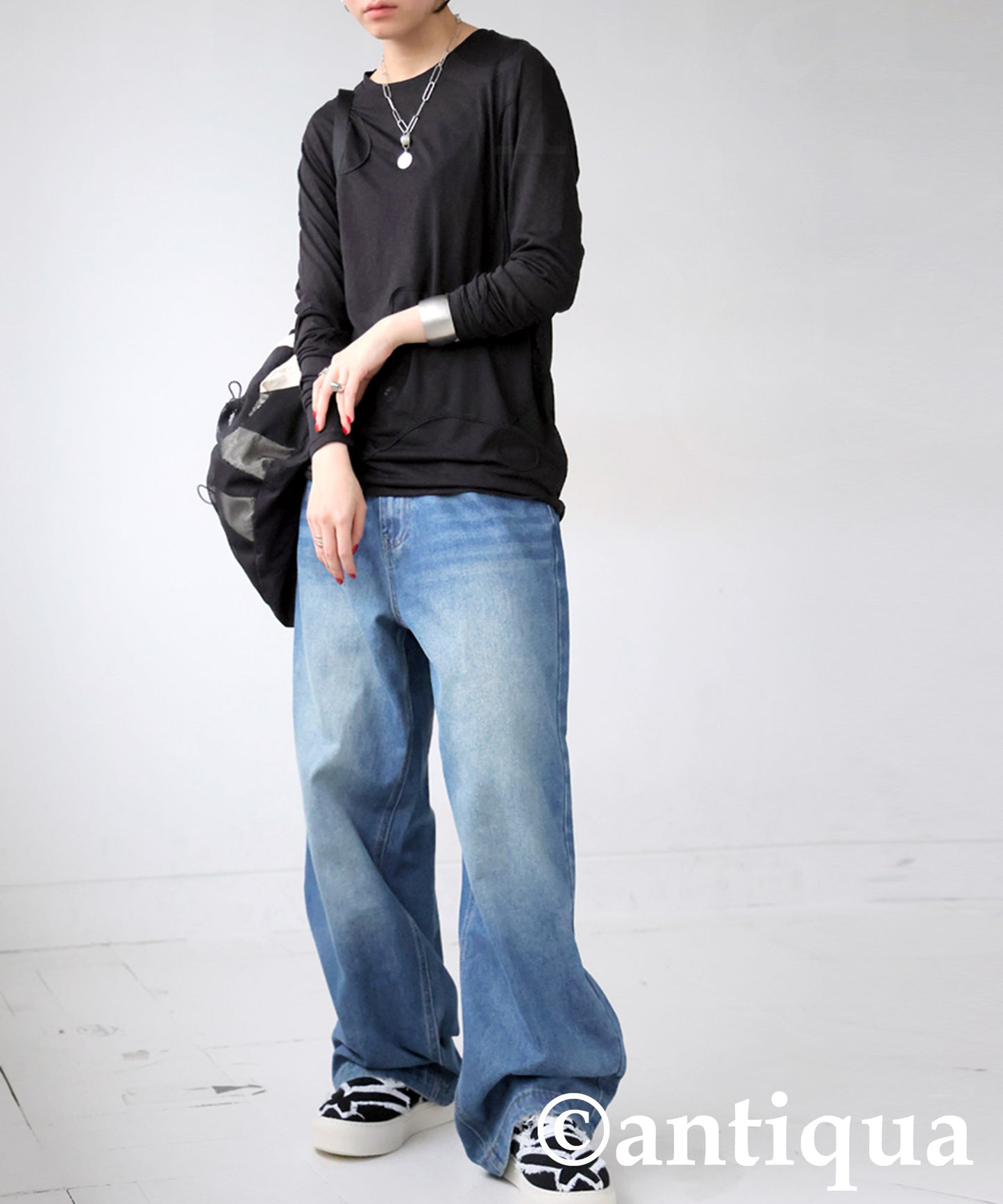 Ladies Tape Design Slub Cut And Sew