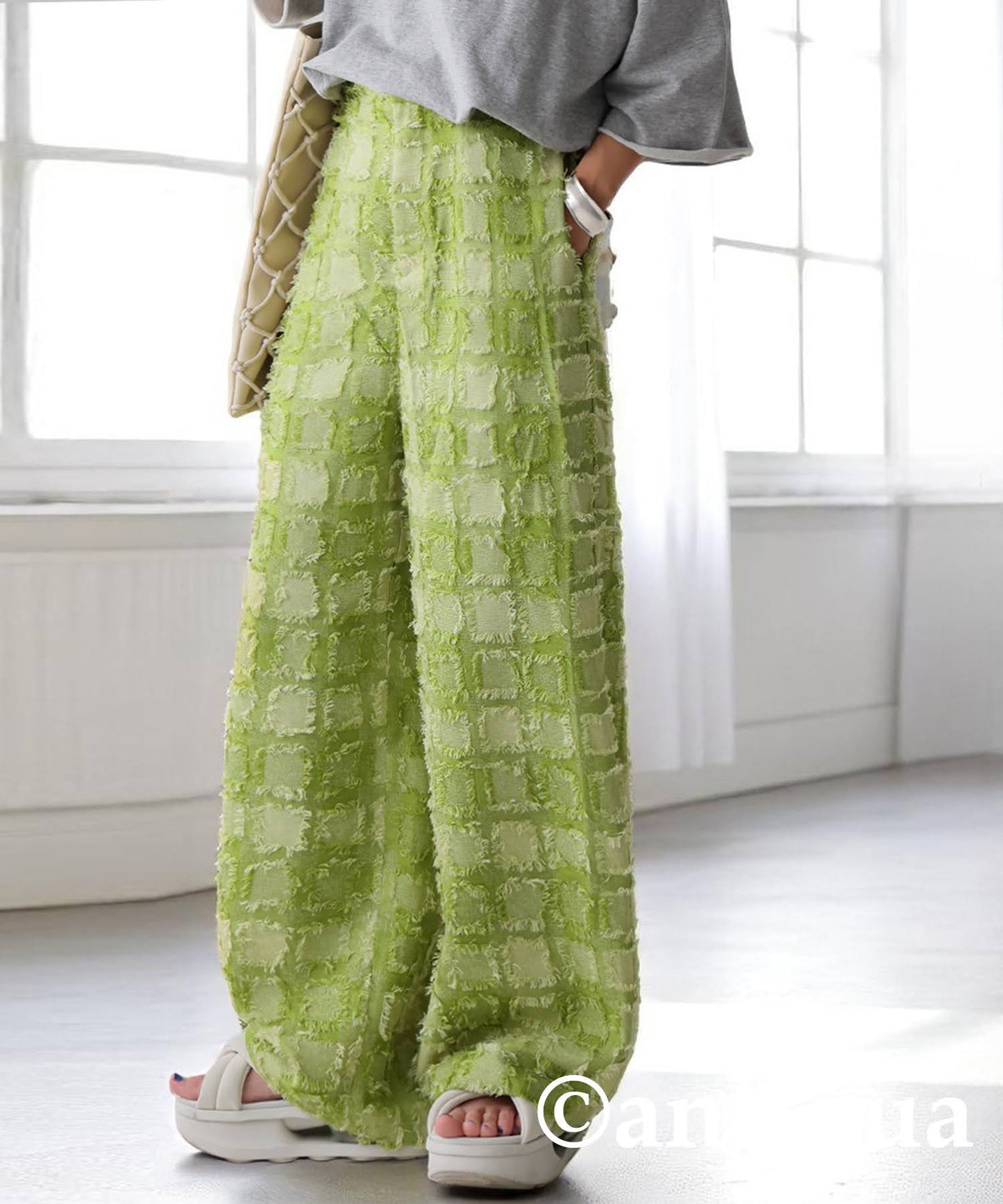 Ladies Fringe Jacquard Pants