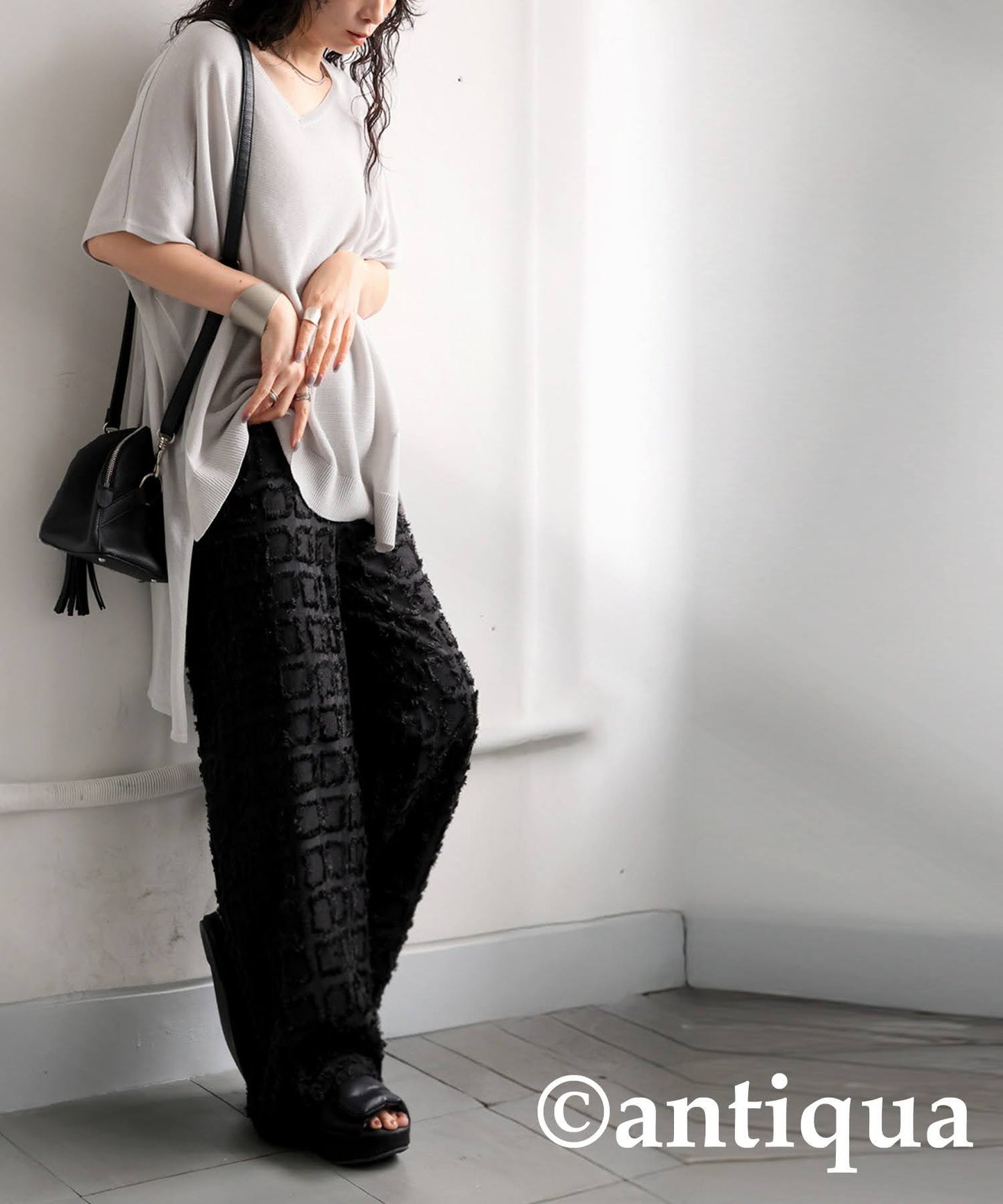 Ladies Fringe Jacquard Pants