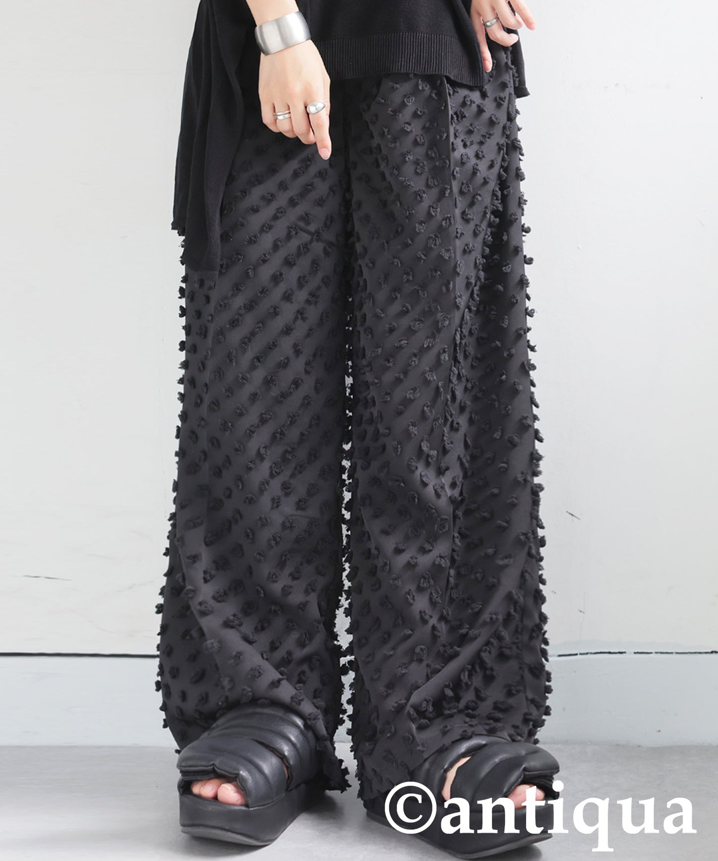 Ladies Fringe Wide Straight Pants