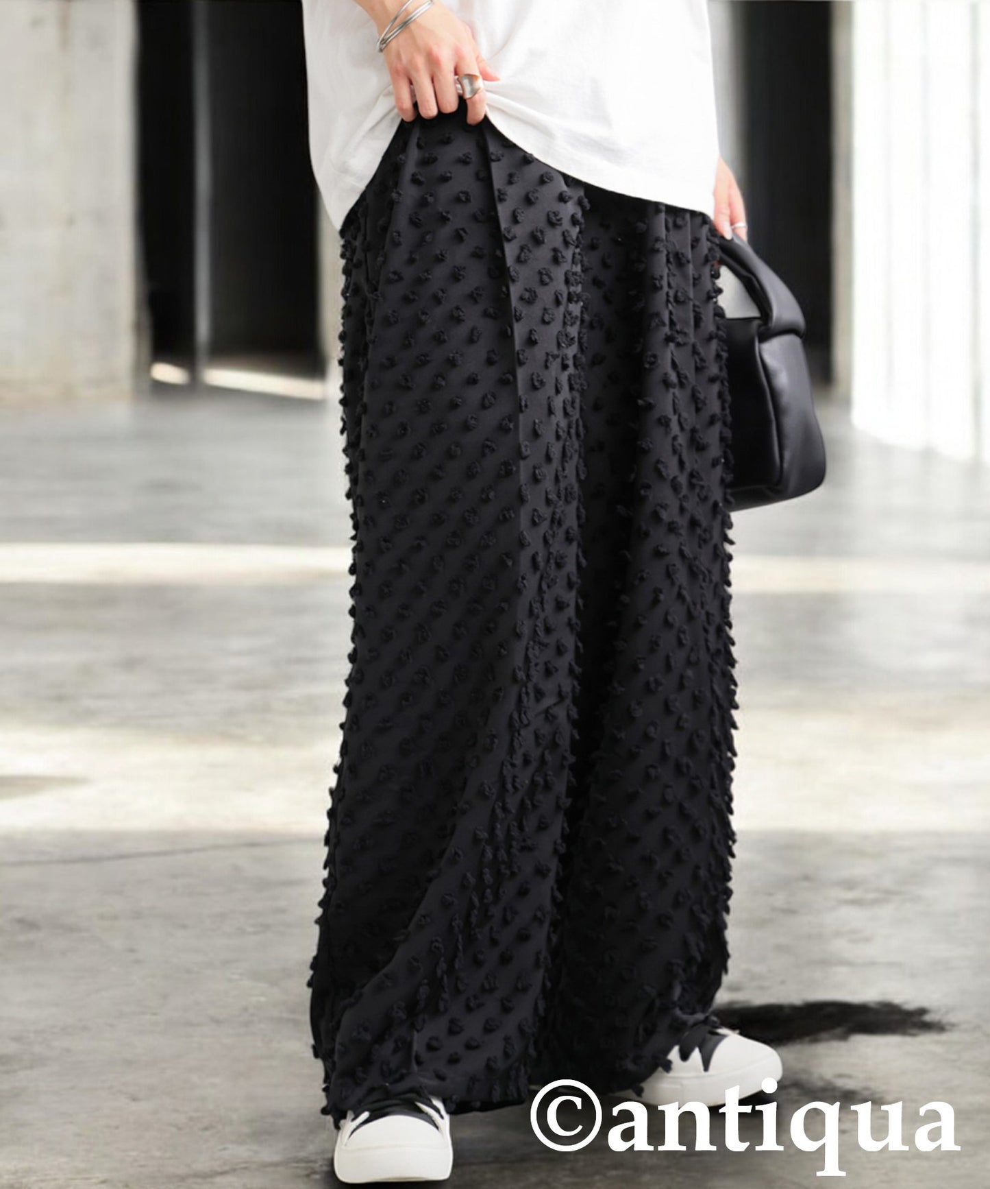 Ladies Fringe Wide Straight Pants