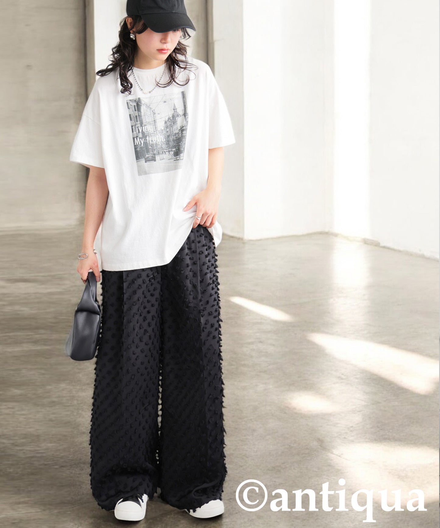 Ladies Fringe Wide Straight Pants