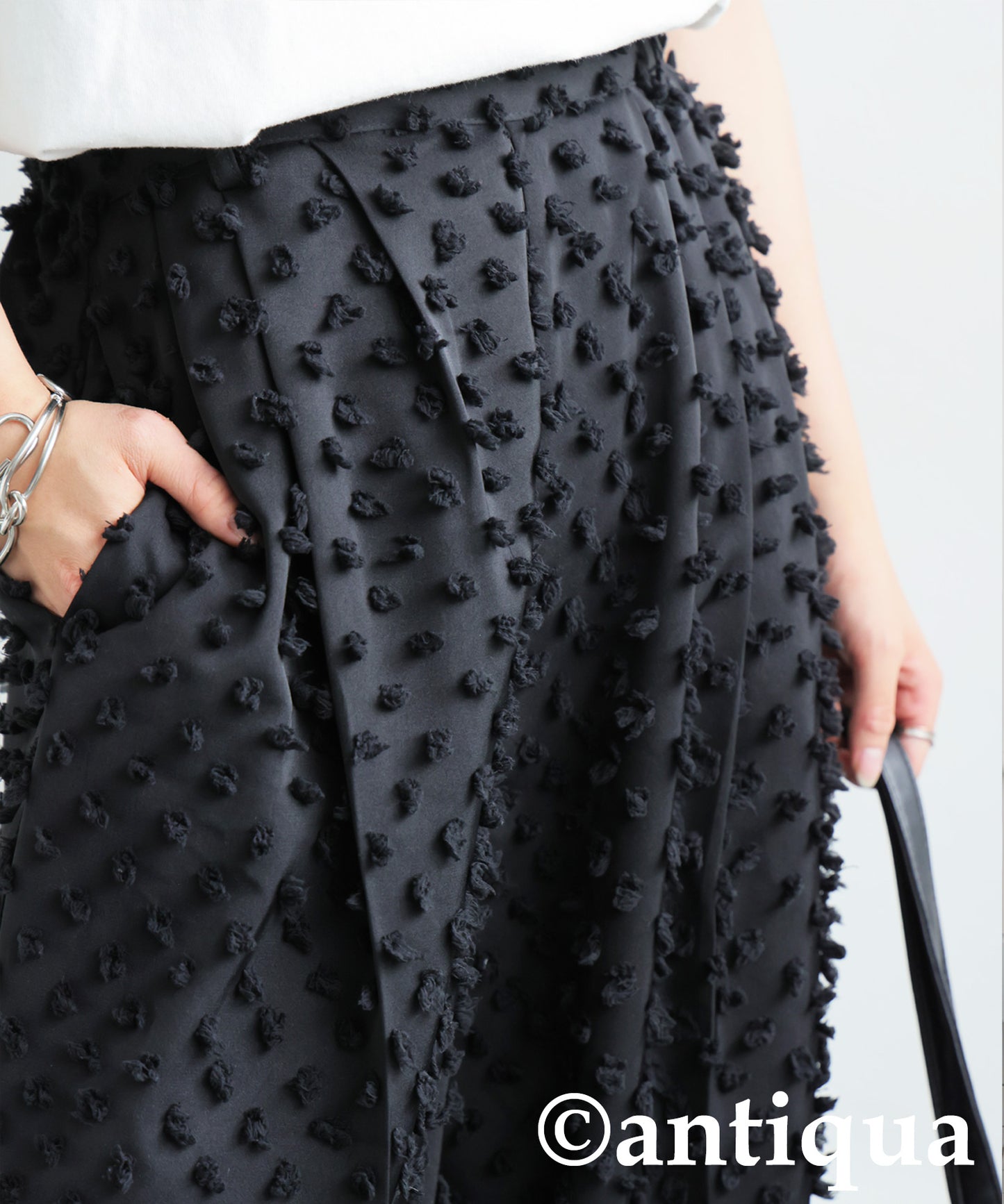 Ladies Fringe Wide Straight Pants