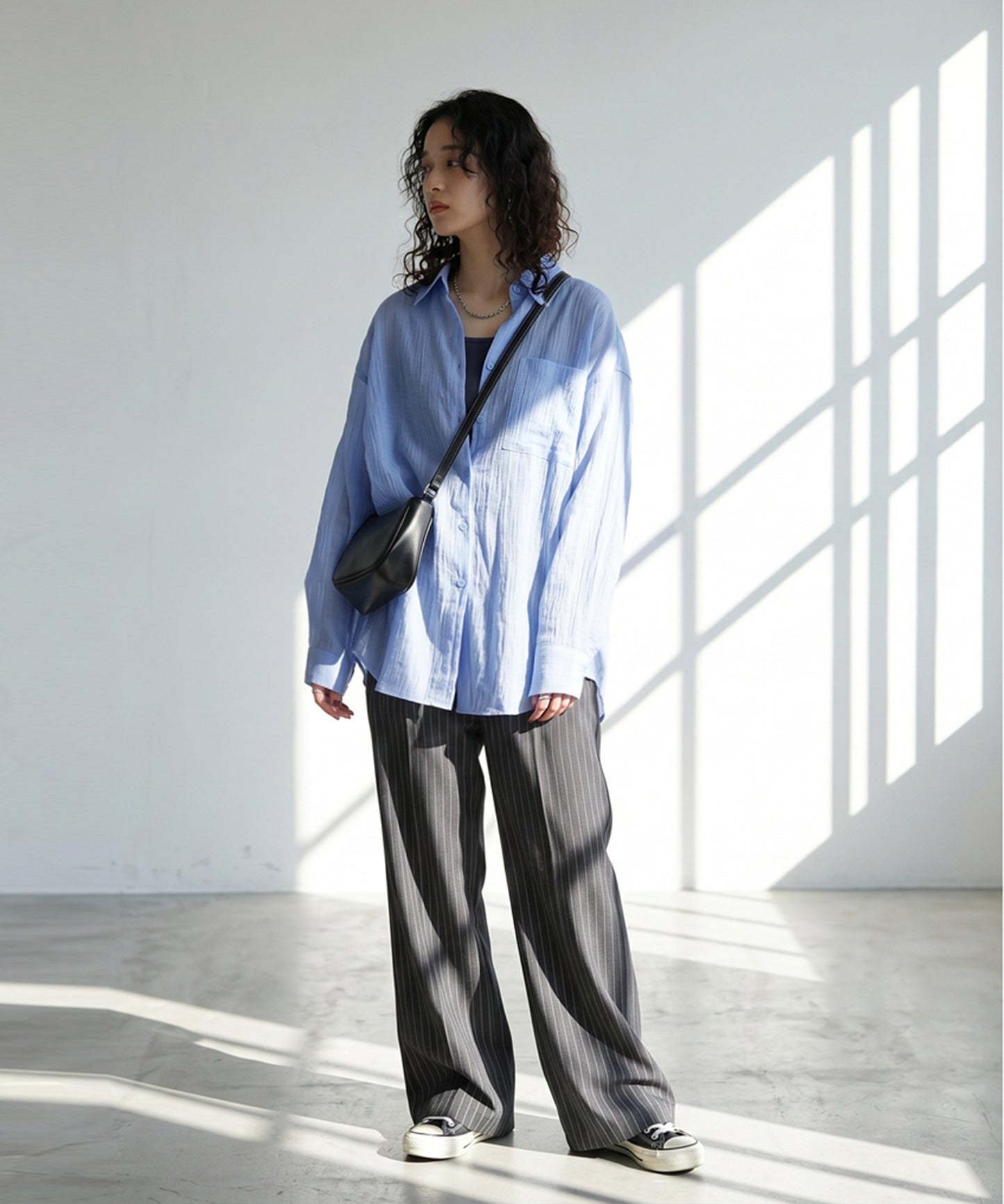 Sheer Washer Shirt Ladies