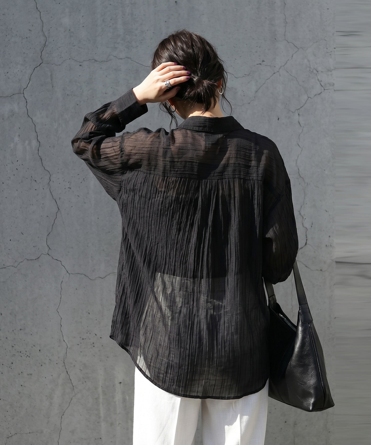 Sheer Washer Shirt Ladies
