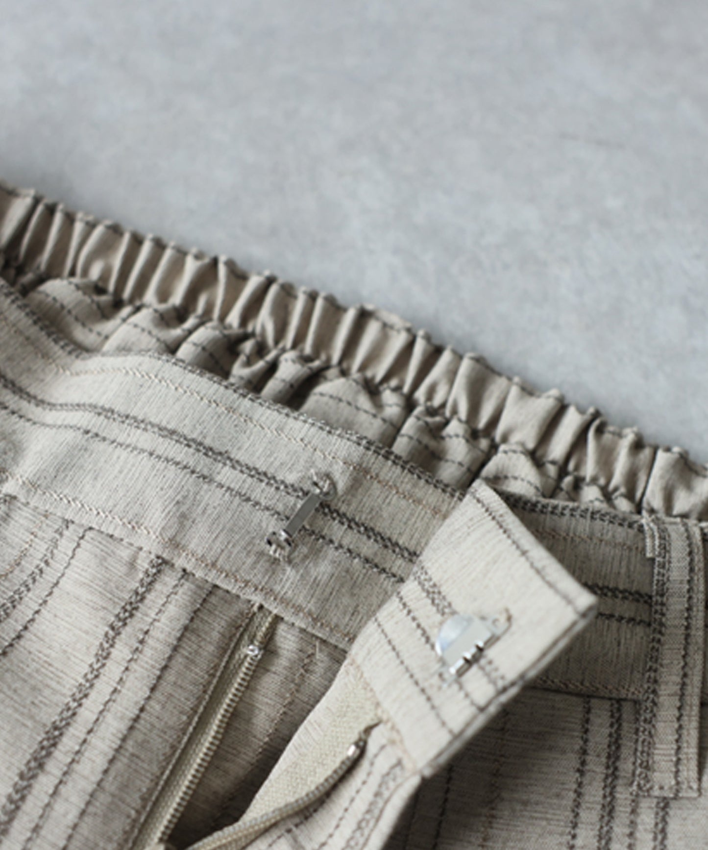 Striped Wide-Leg Pants With Pleats Ladies
