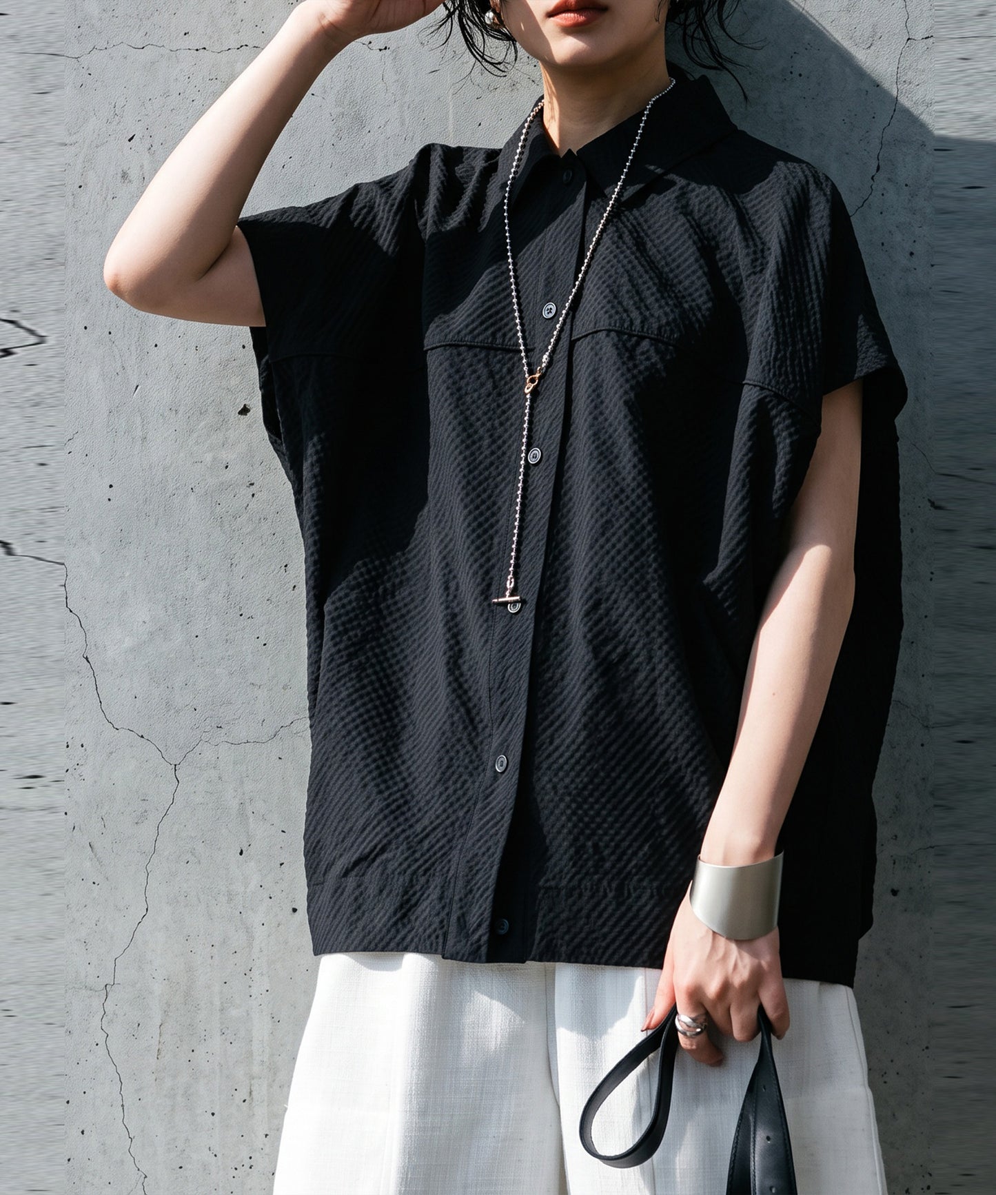 French Sleeve Sheer Shirt Ladies