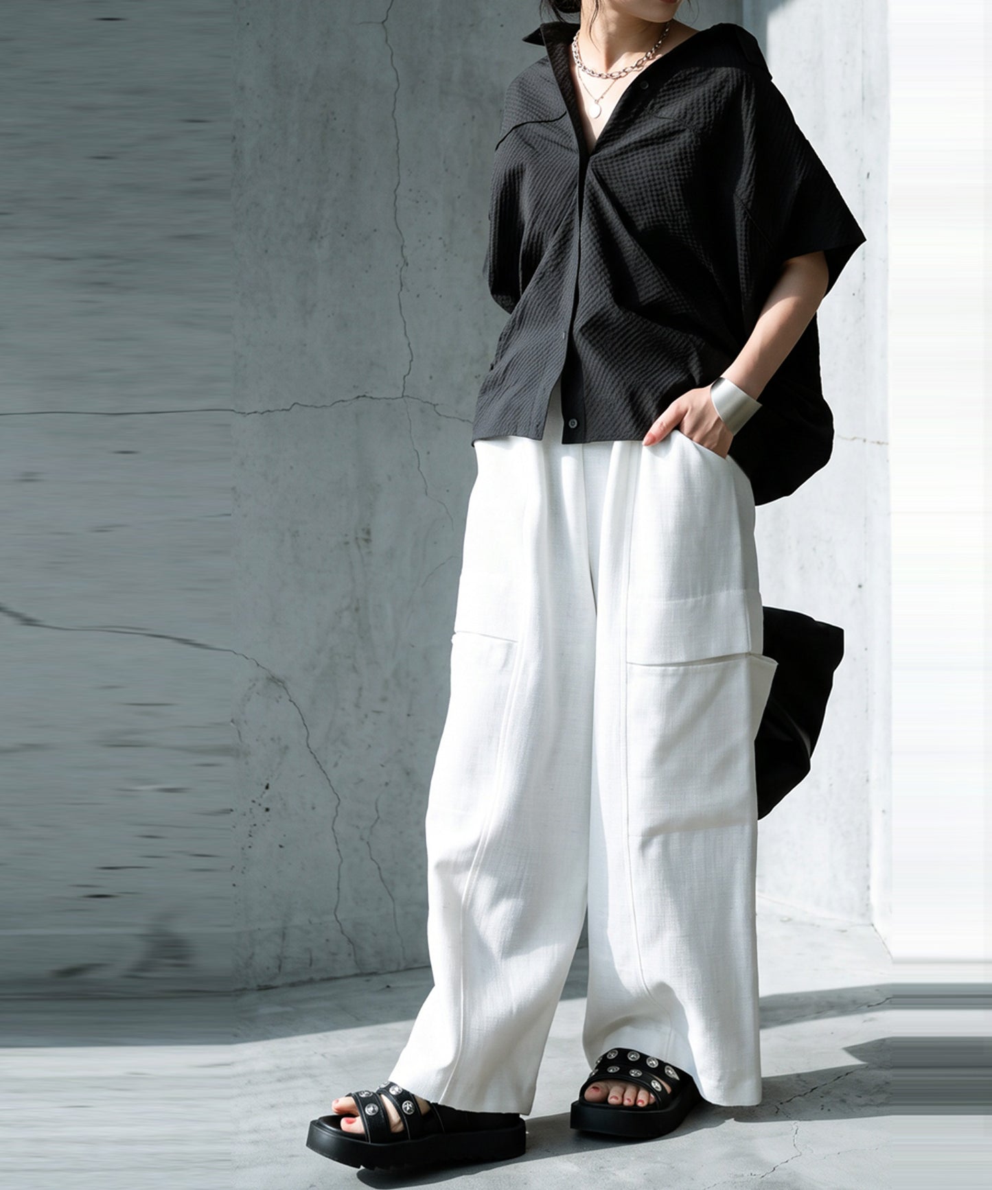 French Sleeve Sheer Shirt Ladies