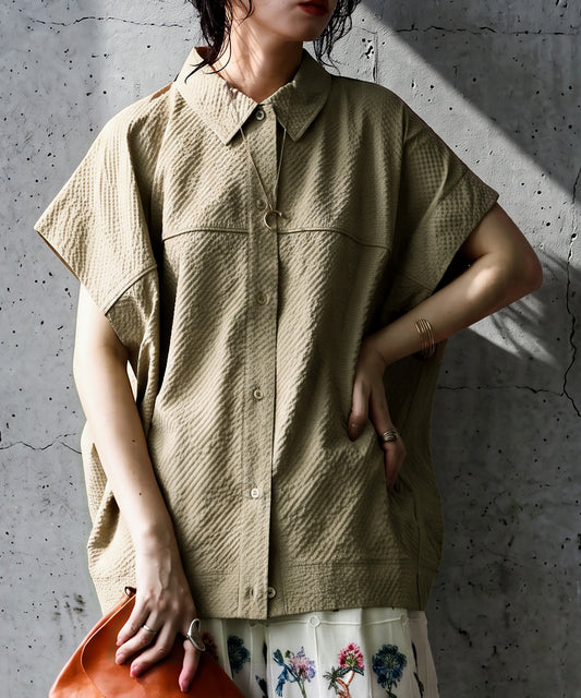 French Sleeve Sheer Shirt Ladies