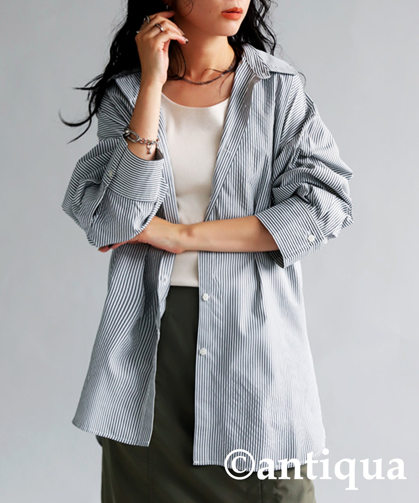 Stripe Overshirt Ladies