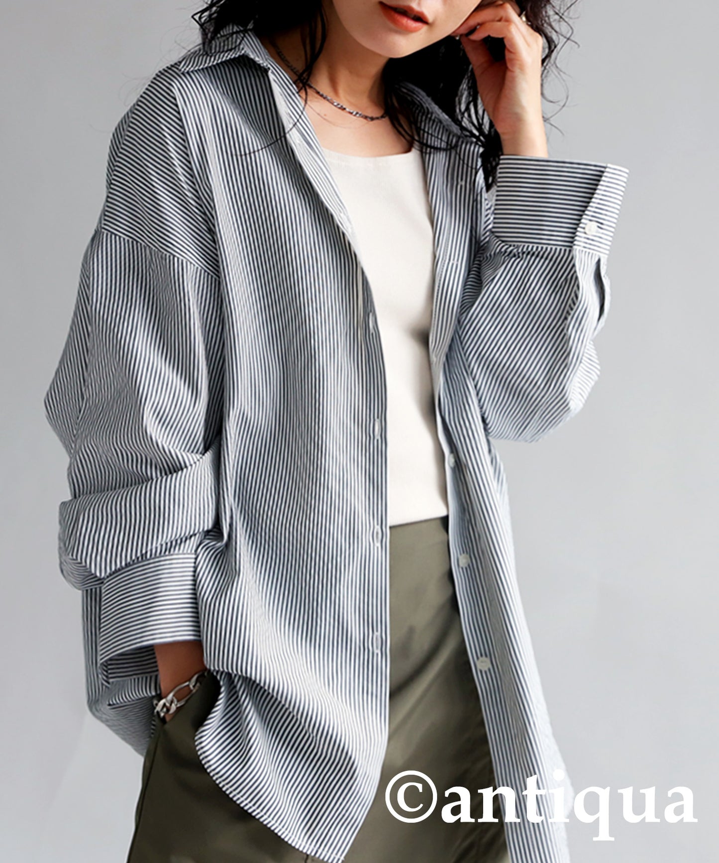 Stripe Overshirt Ladies