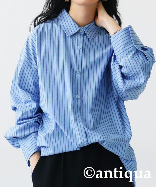 Striped pattern shirt Ladies