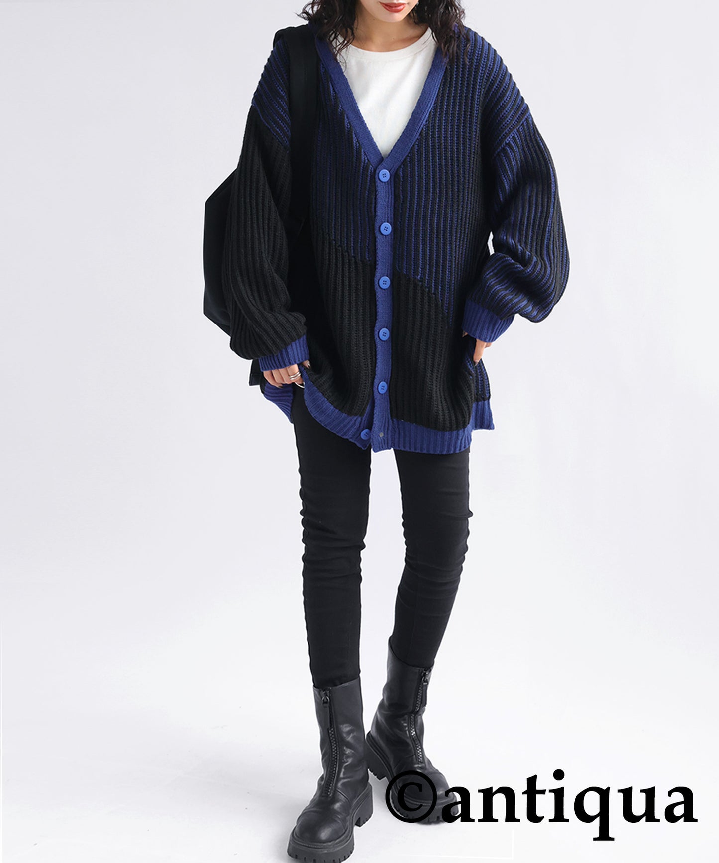 Color Knit Cardigan Ladies