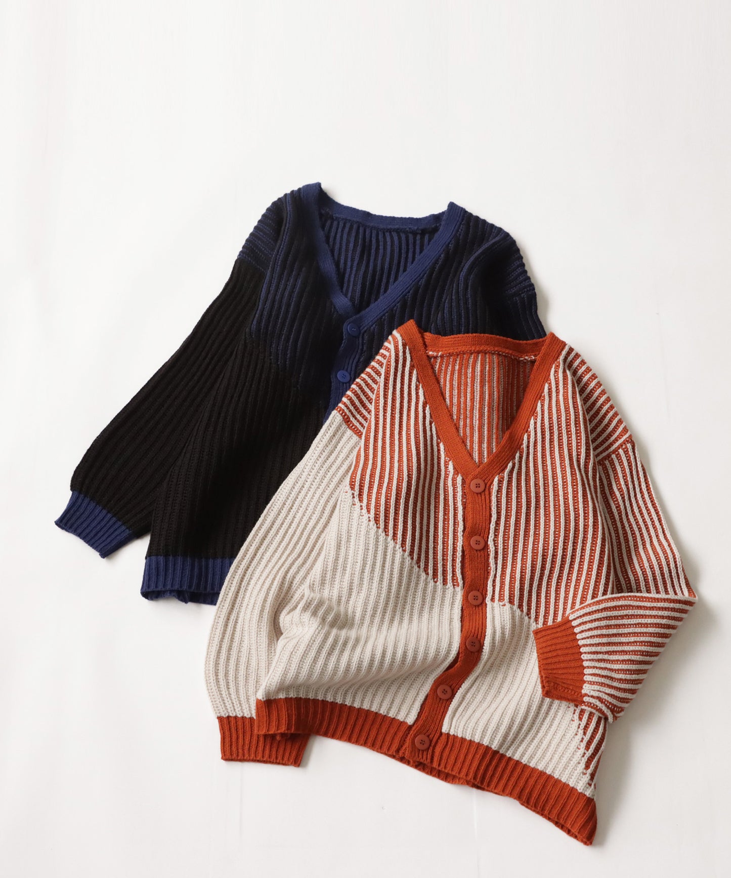 Color Knit Cardigan Men's