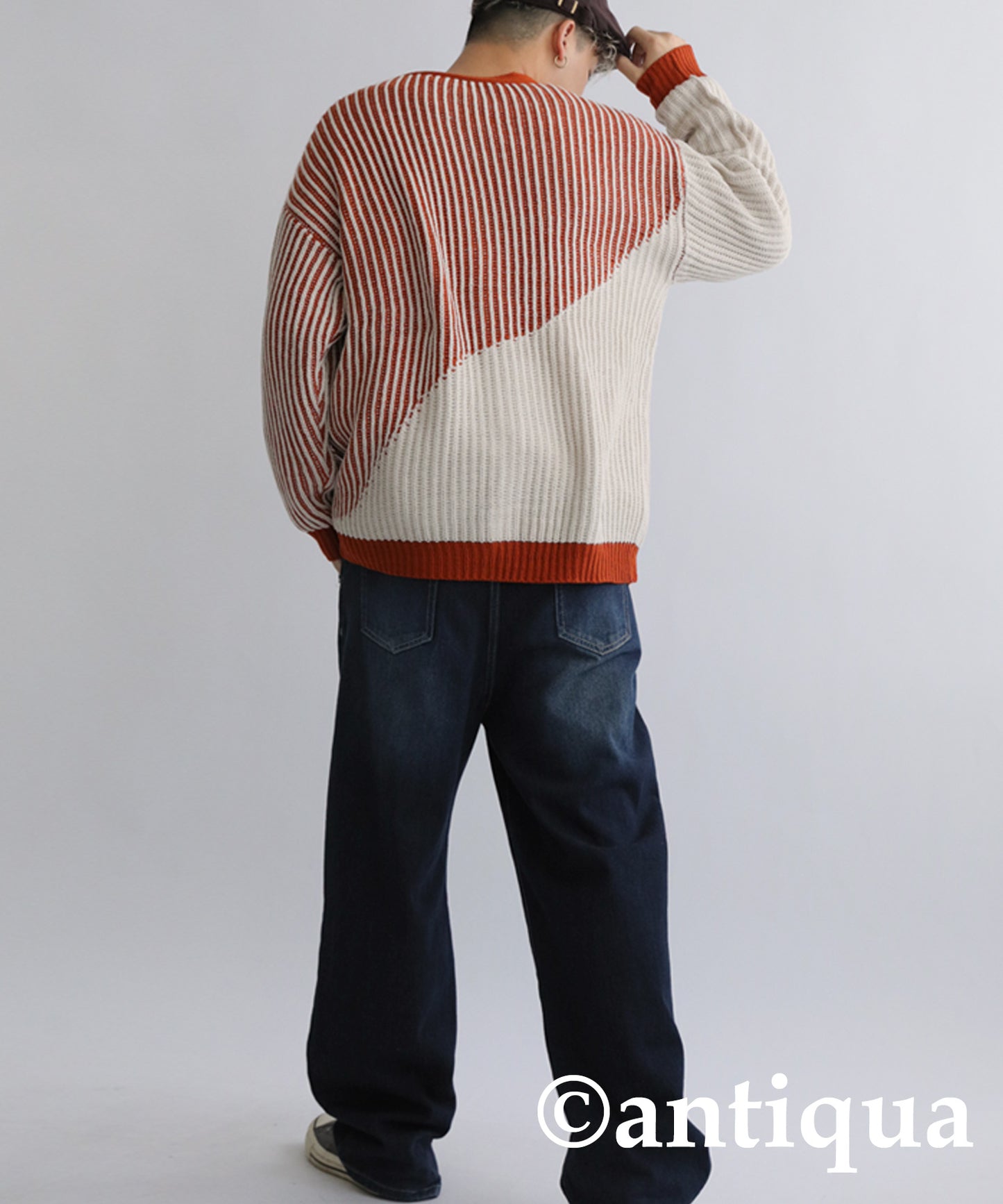 Color Knit Cardigan Men's