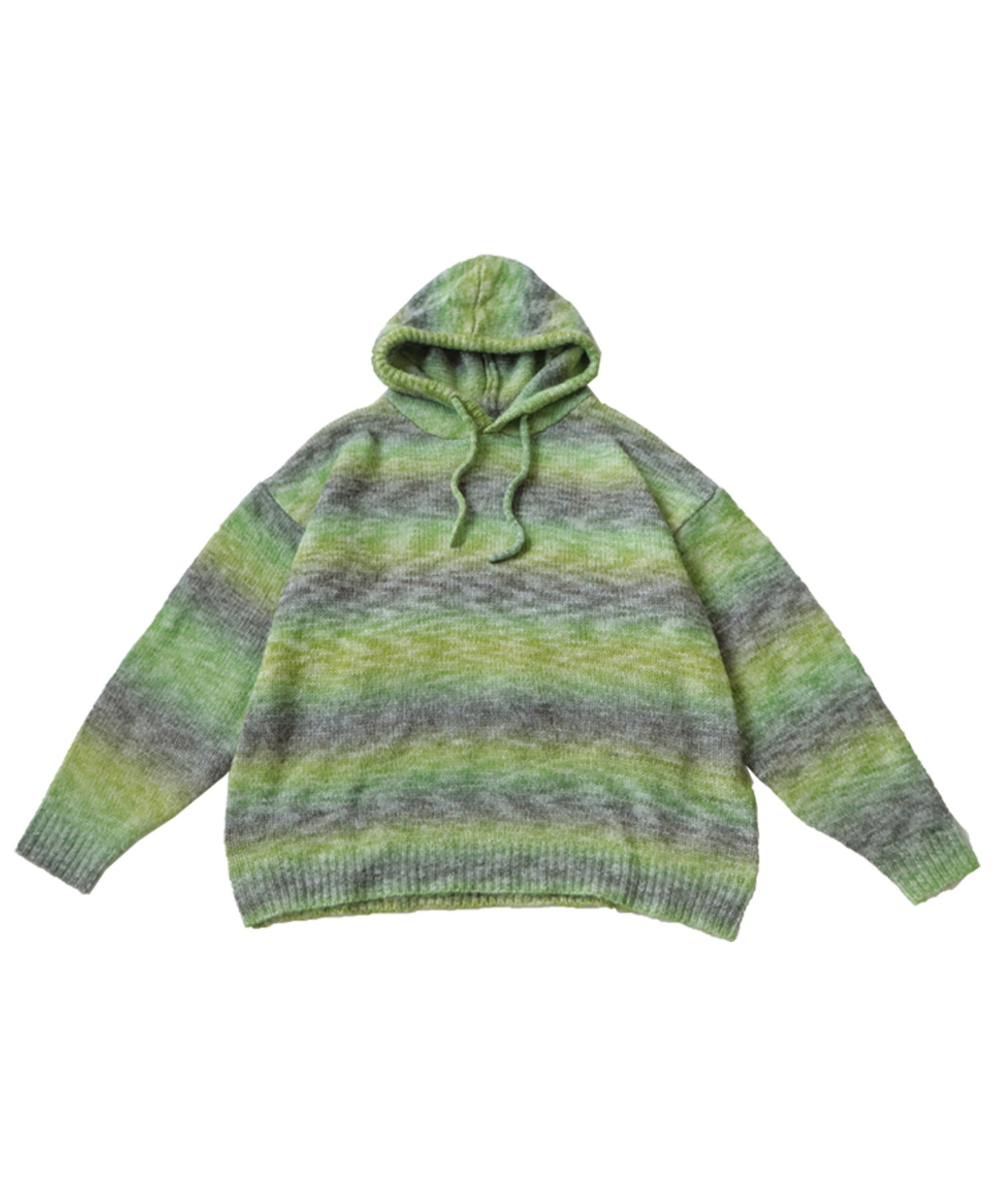 Gradient Knit Hoodie Ladies