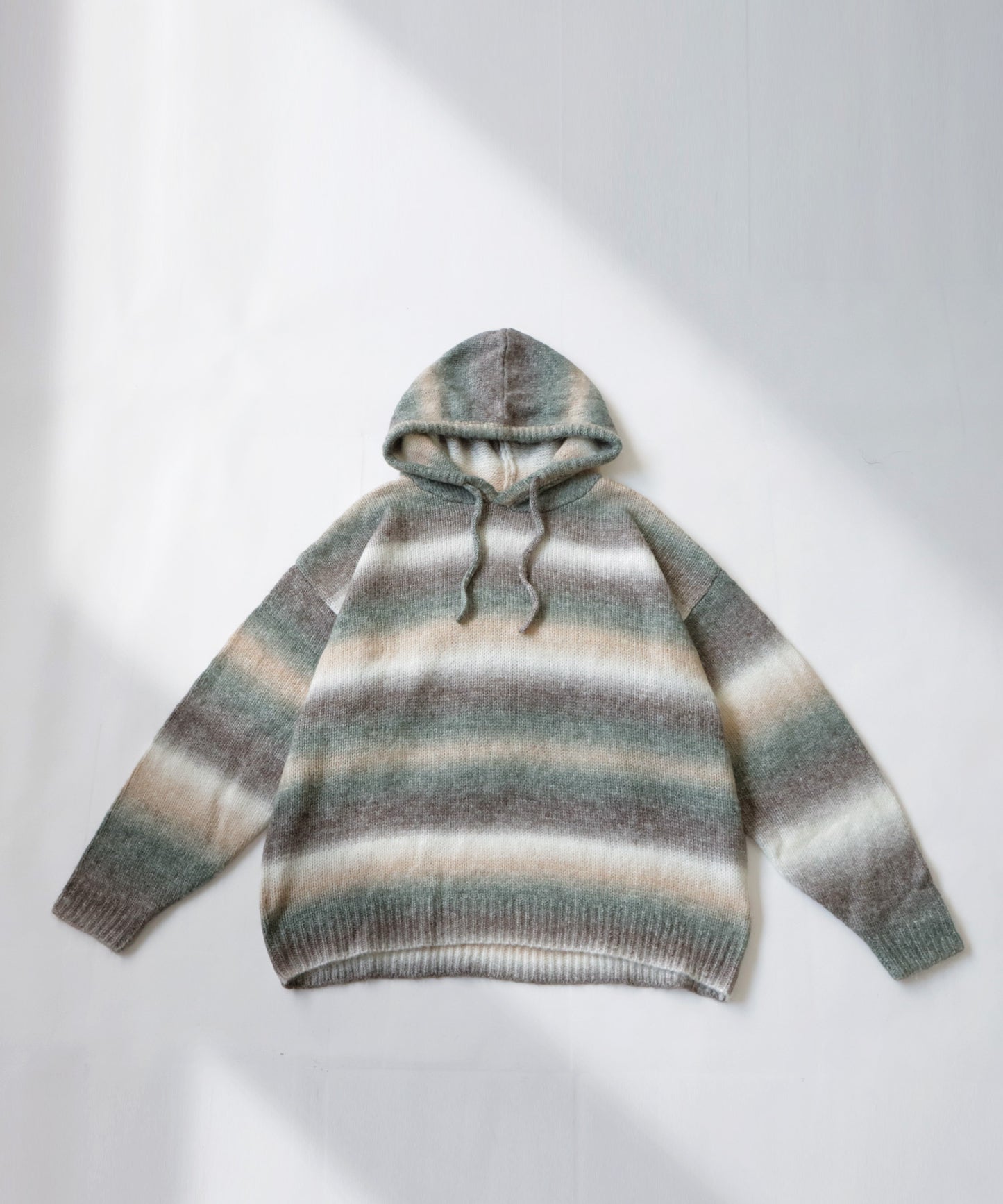 Gradient Knit Hoodie Men's